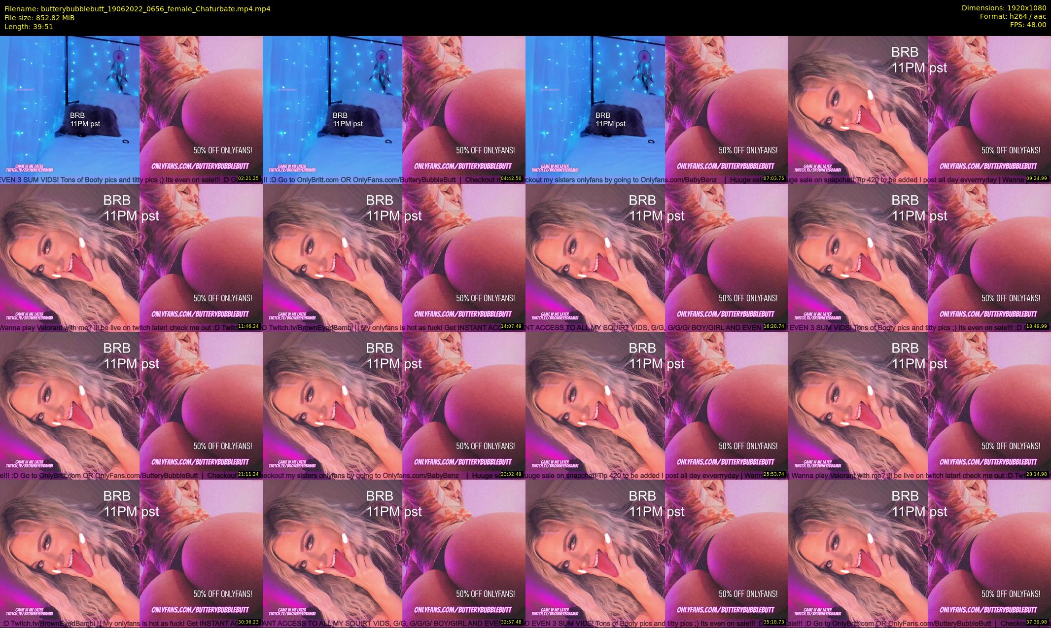 butterybubblebutt — 40 minute Chaturbate couple cam show recording, 1080p, Jun 19, 2022
