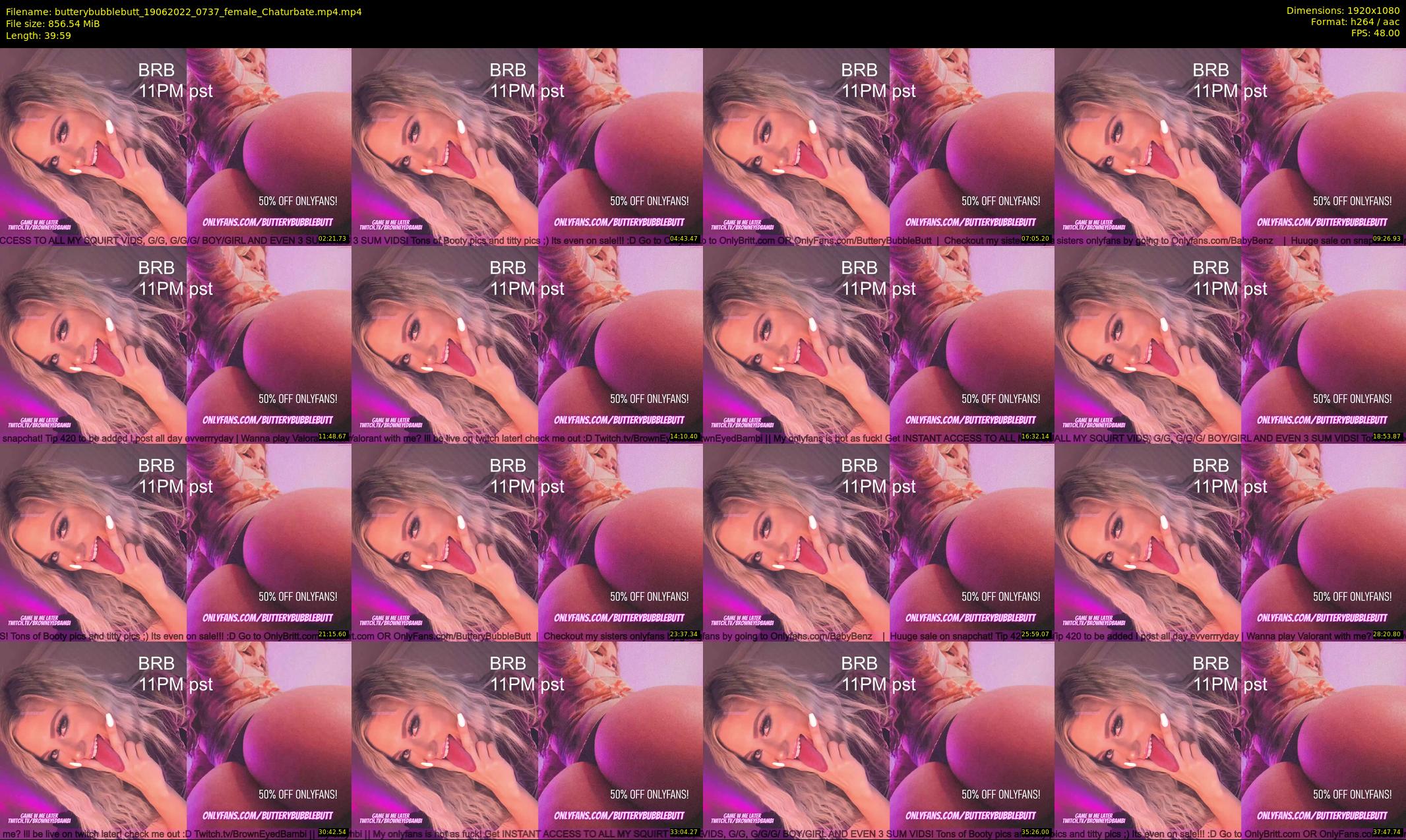 butterybubblebutt — 40 minute Chaturbate couple cam show recording, 1080p, Jun 19, 2022