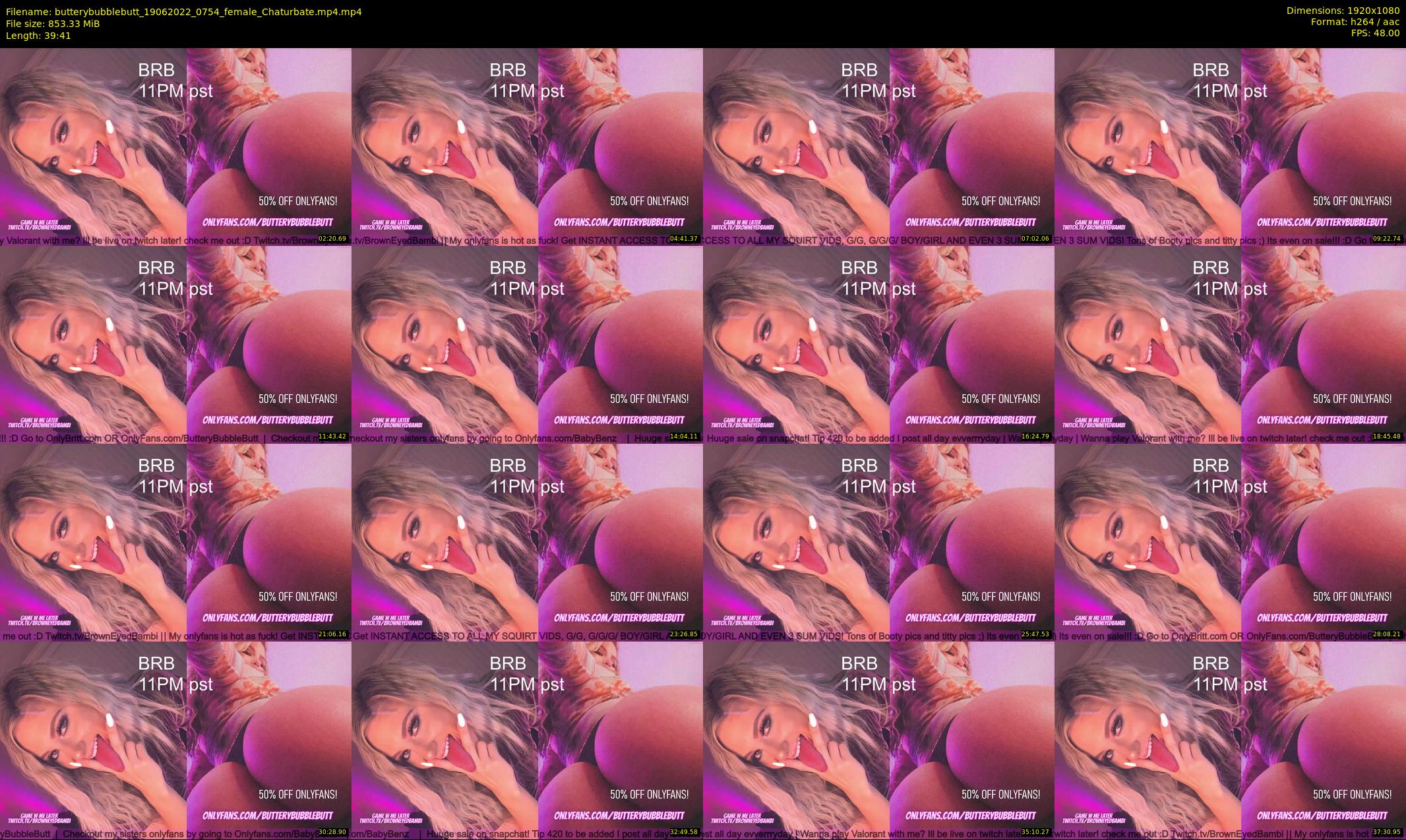 butterybubblebutt — 40 minute Chaturbate couple cam show recording, 1080p, Jun 19, 2022