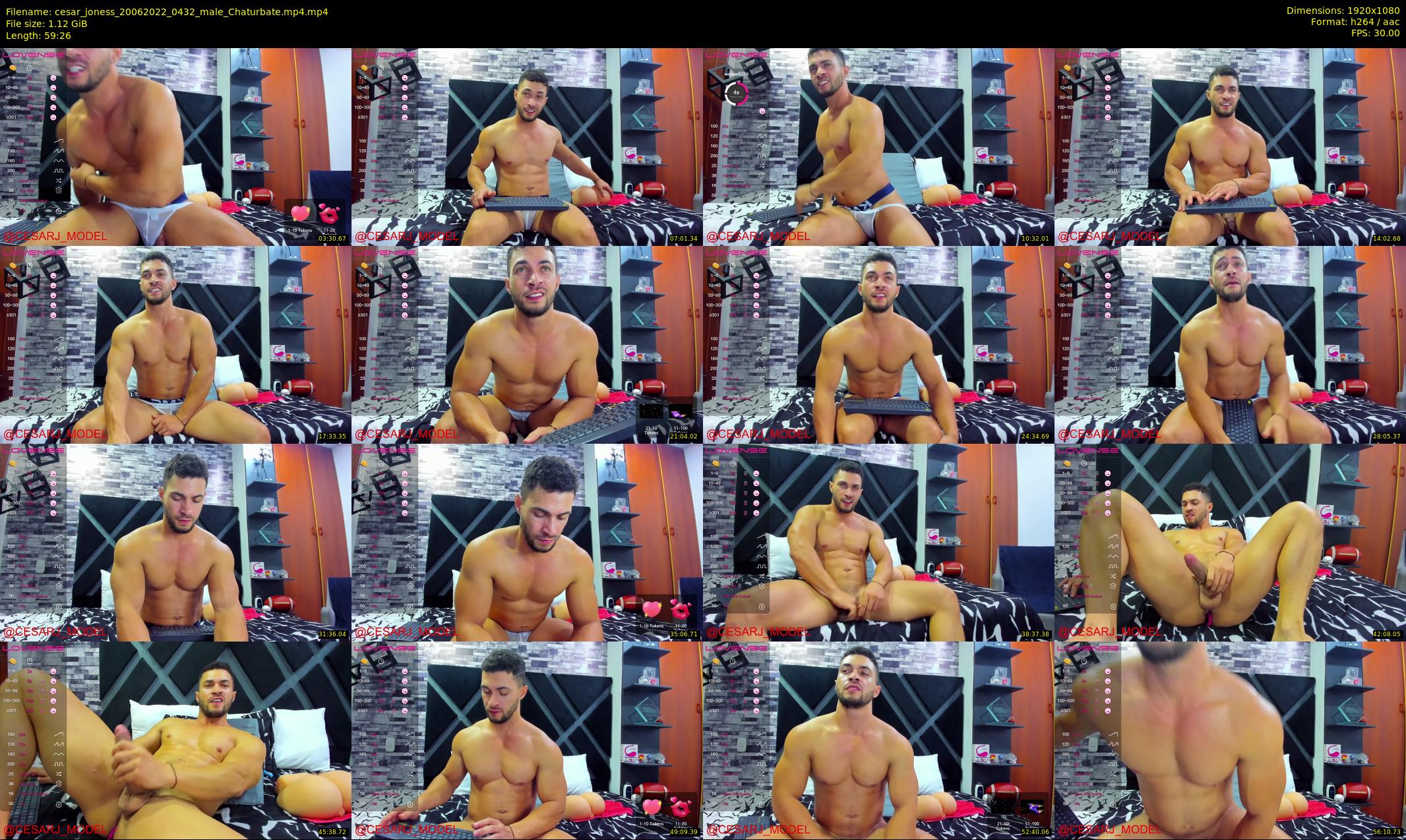 cesar_joness — 60 minute Chaturbate male cam show recording, 1080p, Jun 20, 2022