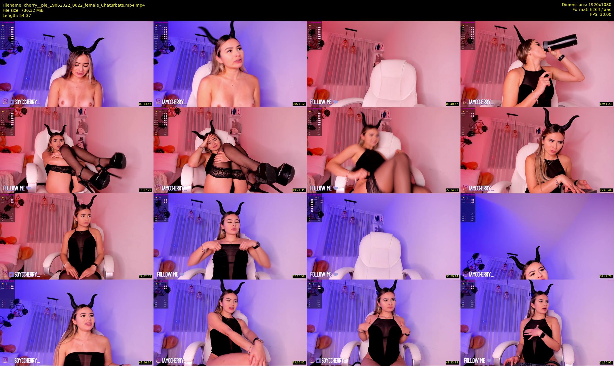 cherry__pie — 55 minute Chaturbate female cam show recording, 1080p, Jun 19, 2022