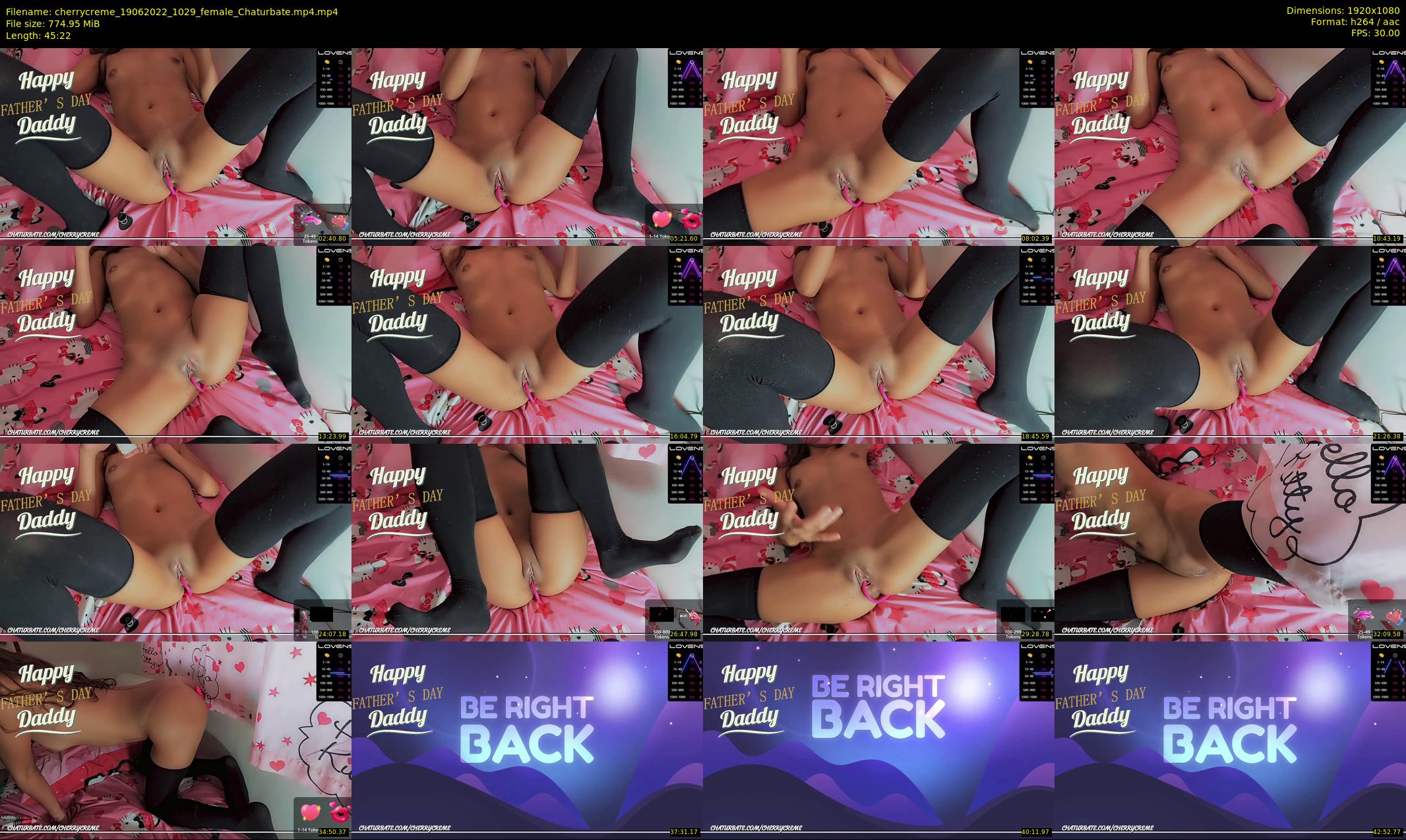 cherrycreme — 46 minute Chaturbate female cam show recording, 1080p, Jun 19, 2022