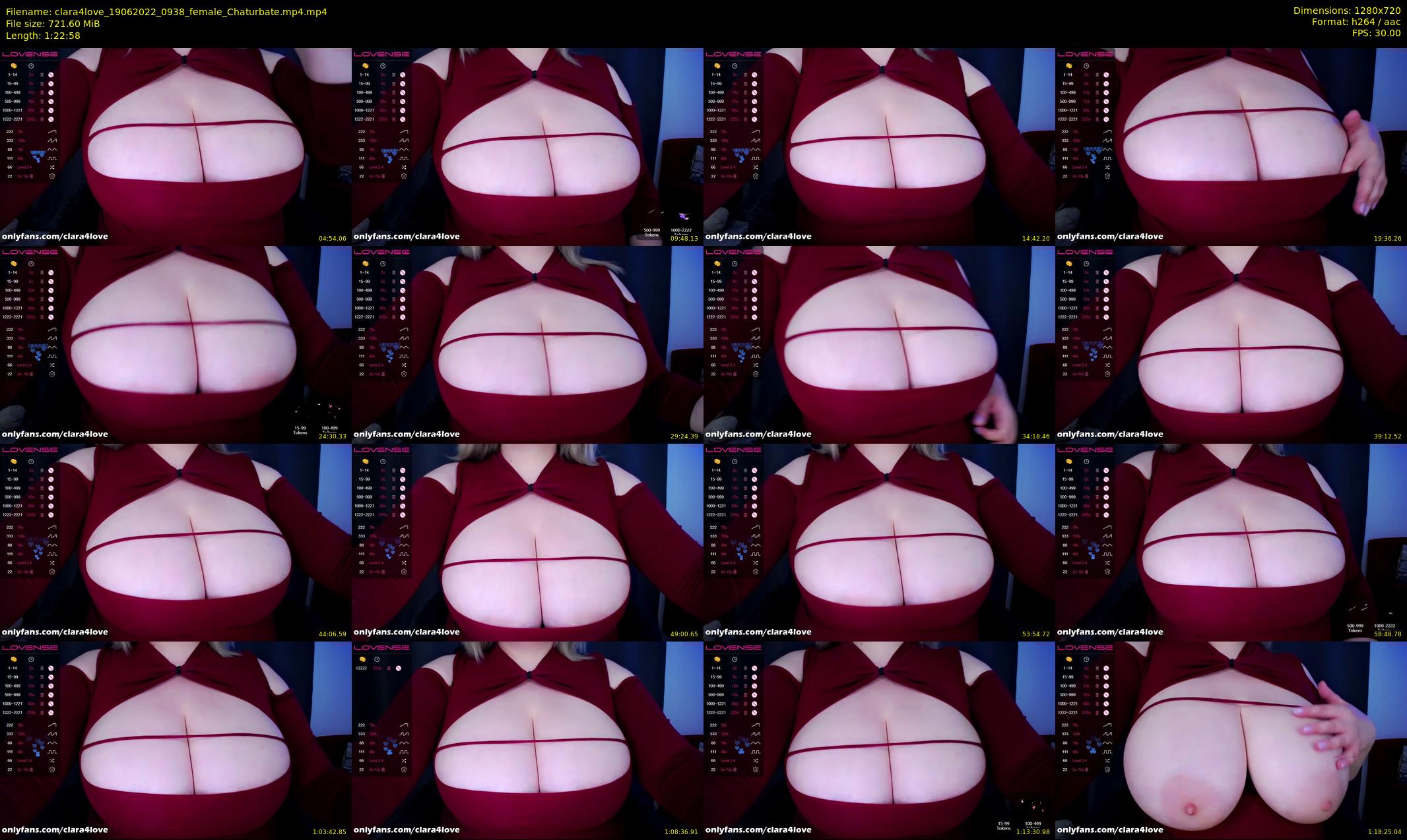 clara4love — 83 minute Chaturbate female cam show recording, 720p, Jun 19, 2022