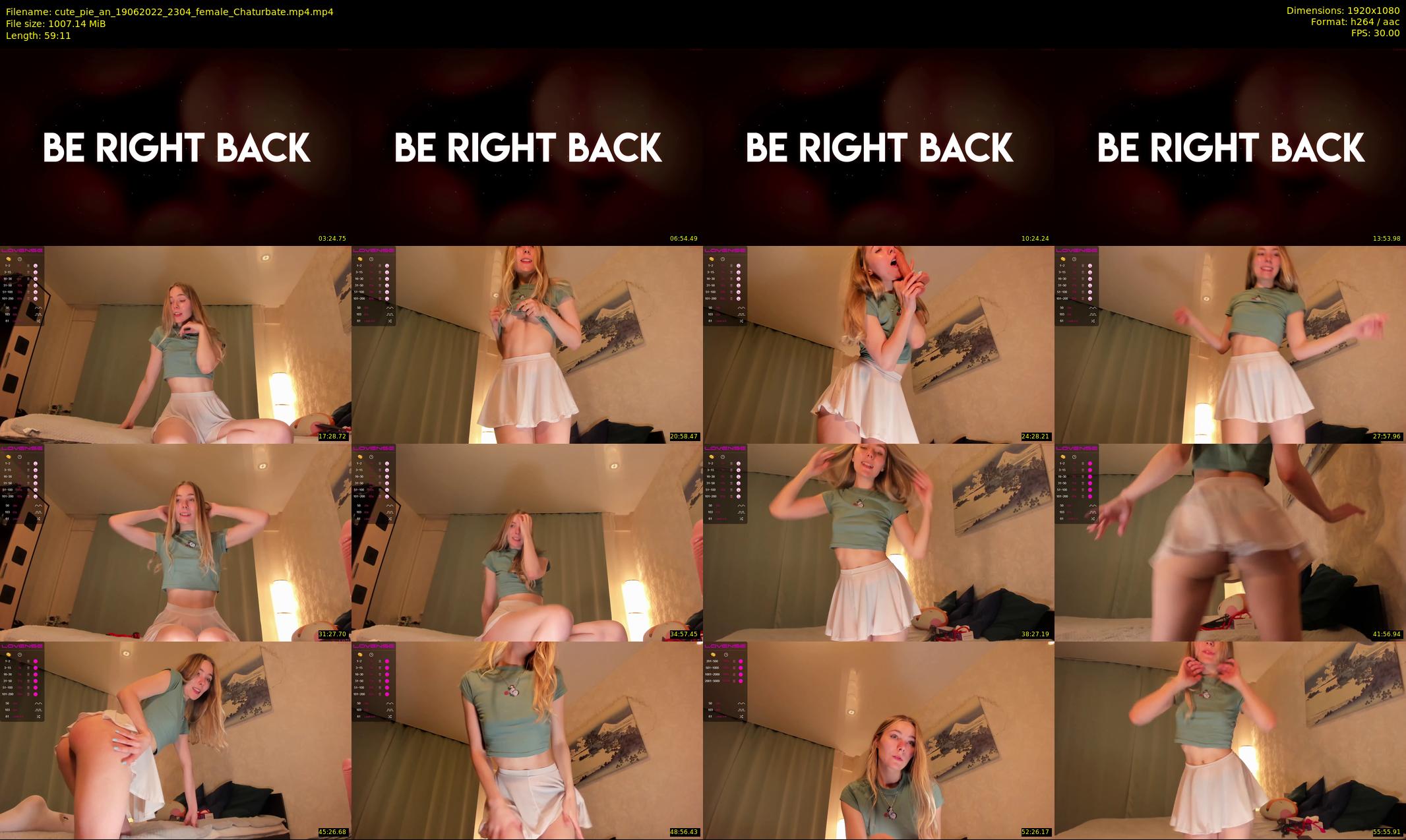 cute_pie_an — 60 minute Chaturbate female cam show recording, 1080p, Jun 19, 2022