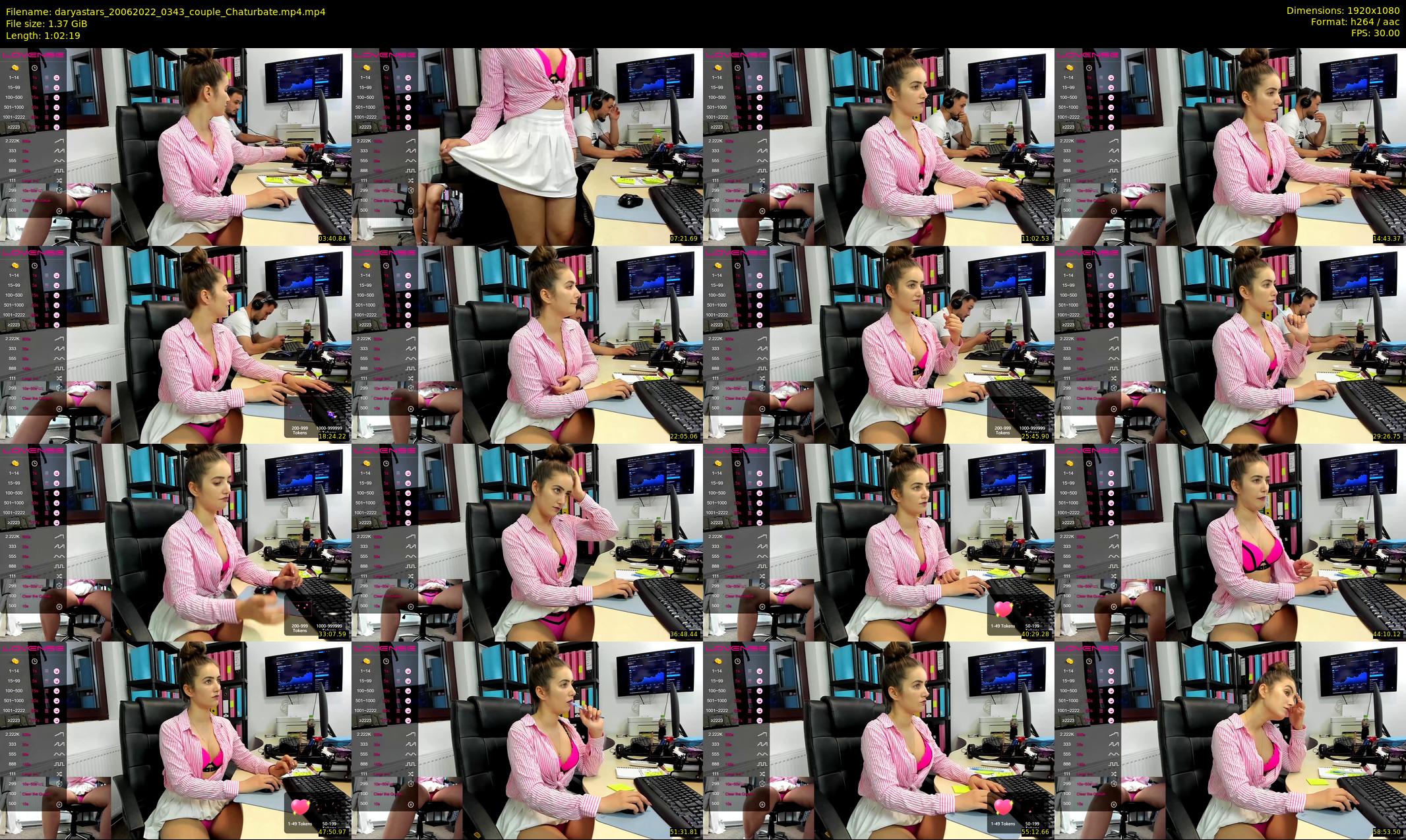 daryastars — 63 minute Chaturbate couple cam show recording, 1080p, Jun 20, 2022