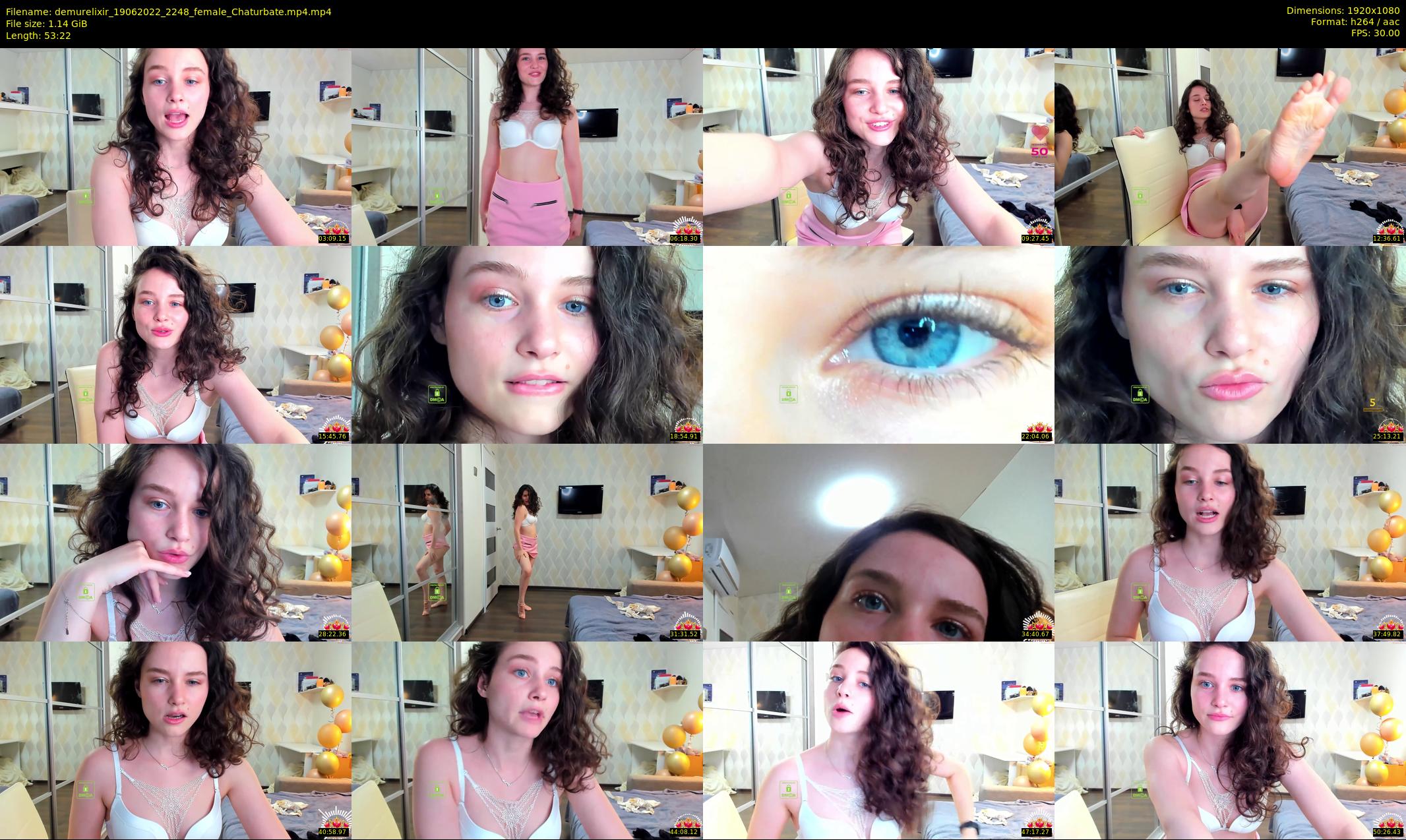demurelixir — 54 minute Chaturbate female cam show recording, 1080p, Jun 19, 2022