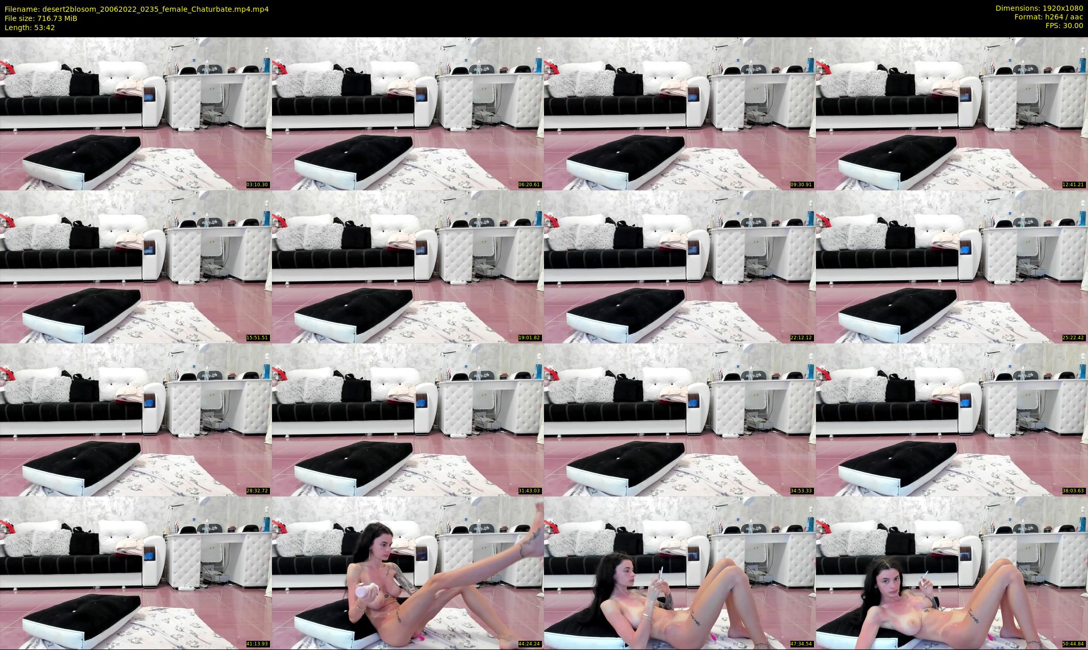 desert2blosom — 54 minute Chaturbate female cam show recording, 1080p, Jun 20, 2022