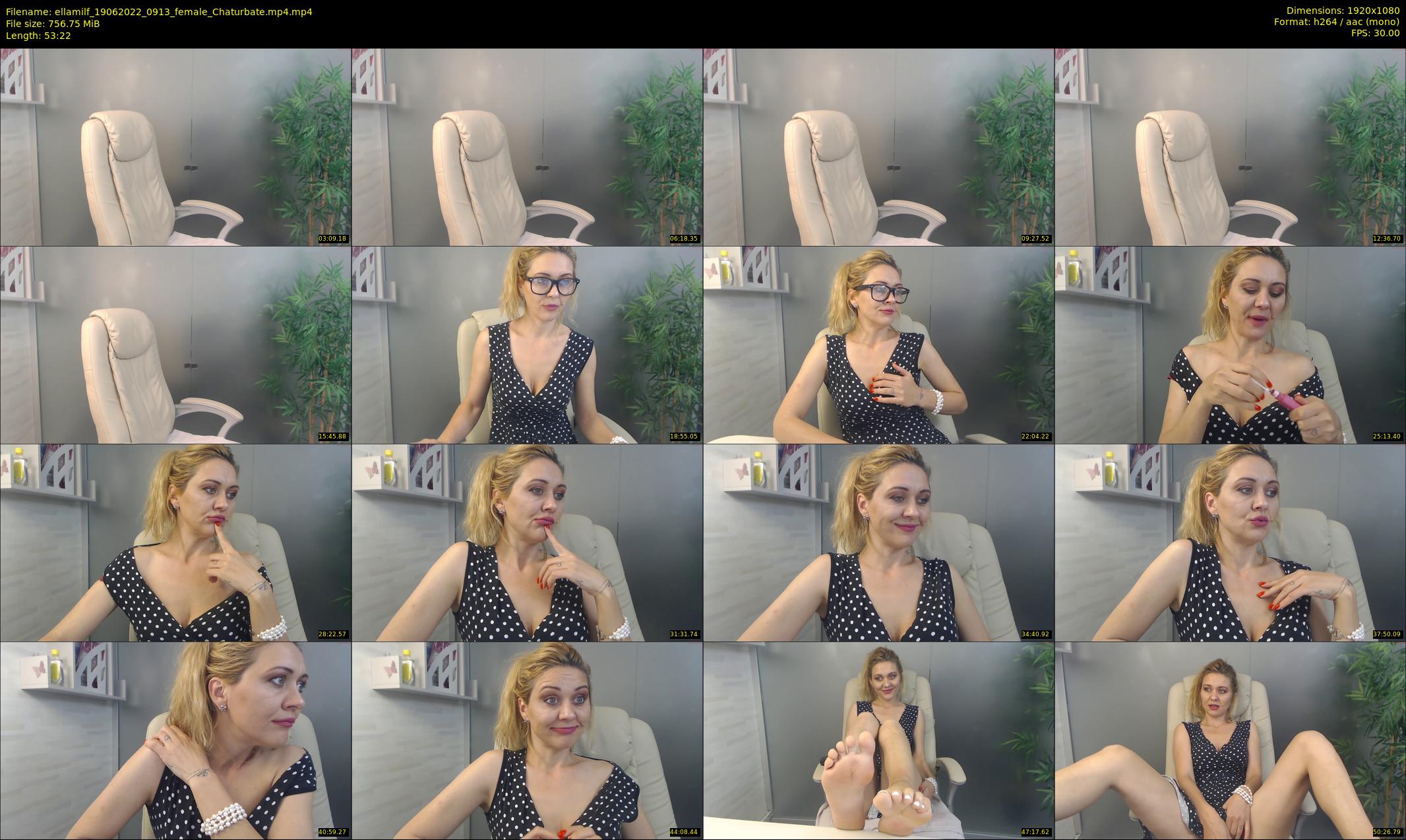 ellamilf — 54 minute Chaturbate female cam show recording, 1080p, Jun 19, 2022