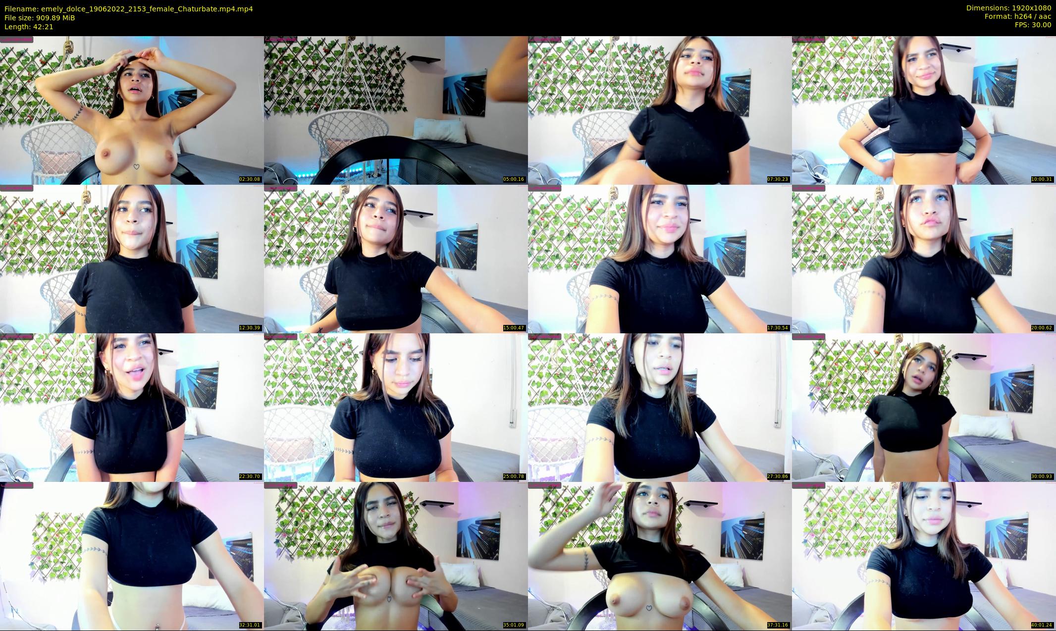 emely_dolce — 43 minute Chaturbate female cam show recording, 1080p, Jun 19, 2022