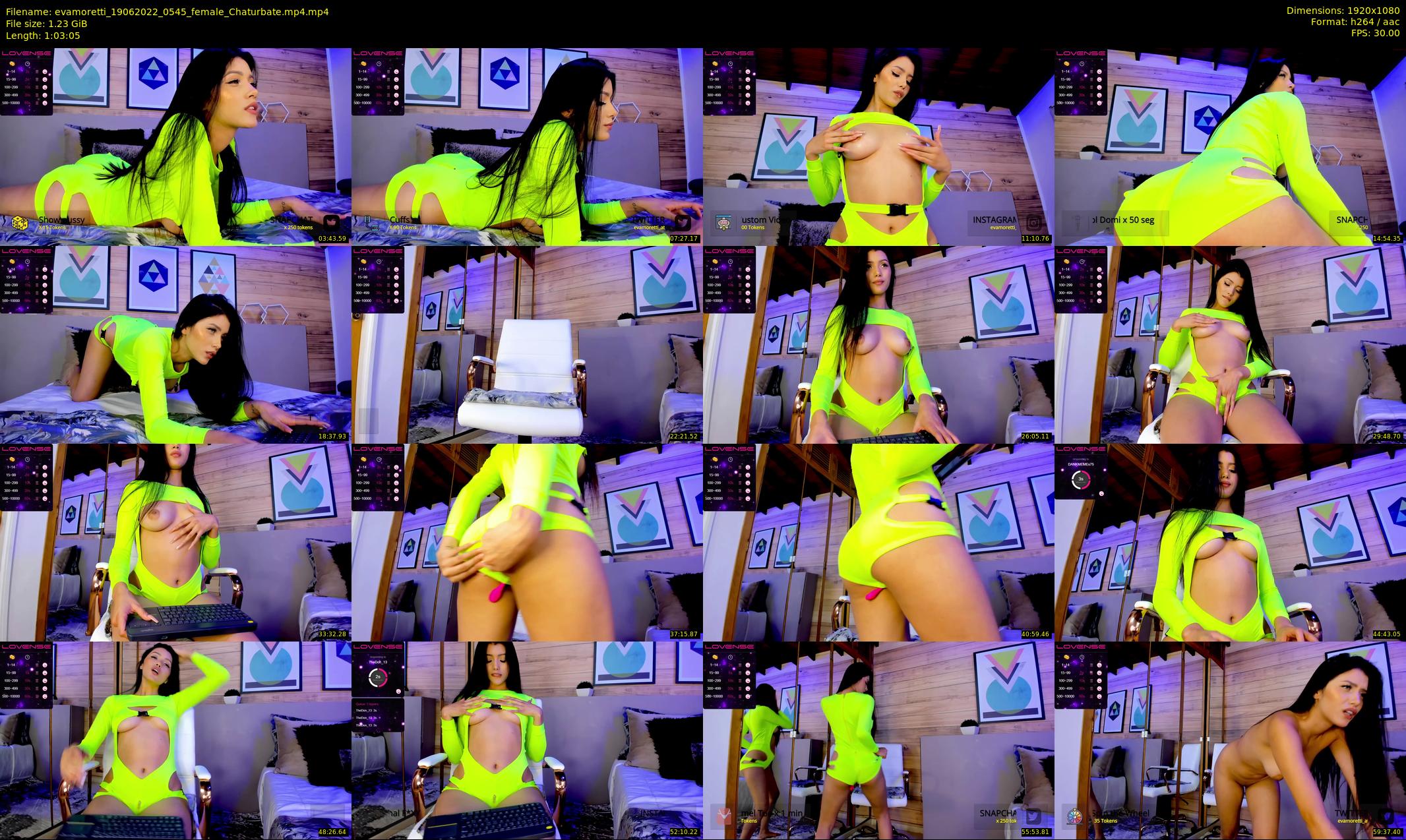 evamoretti — 64 minute Chaturbate female cam show recording, 1080p, Jun 19, 2022