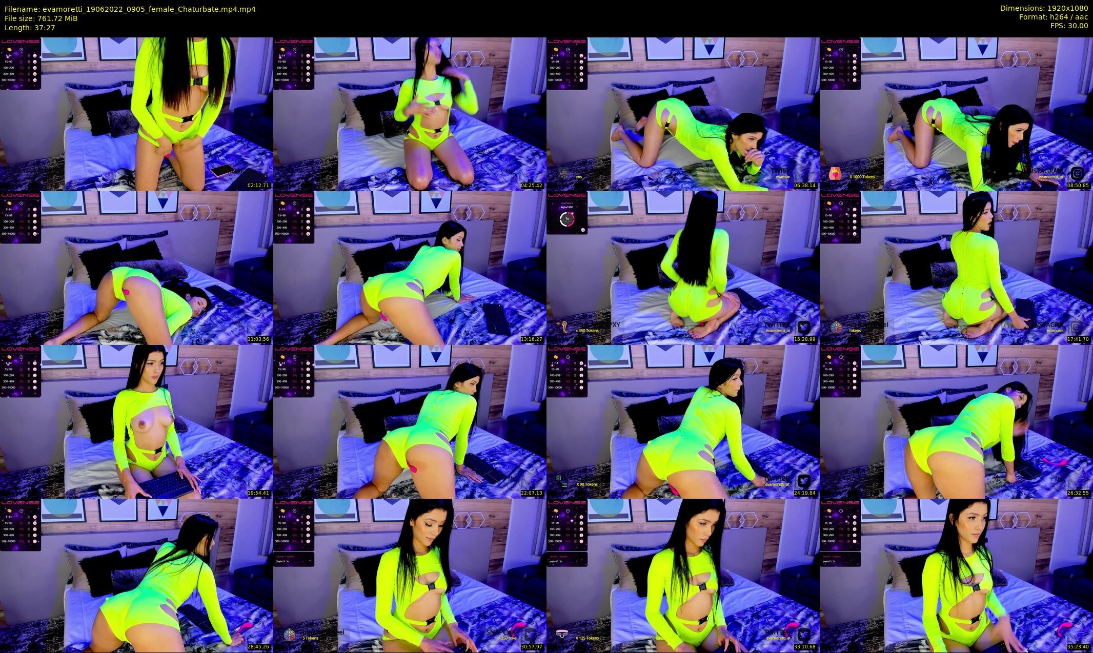 evamoretti — 38 minute Chaturbate female cam show recording, 1080p, Jun 19, 2022