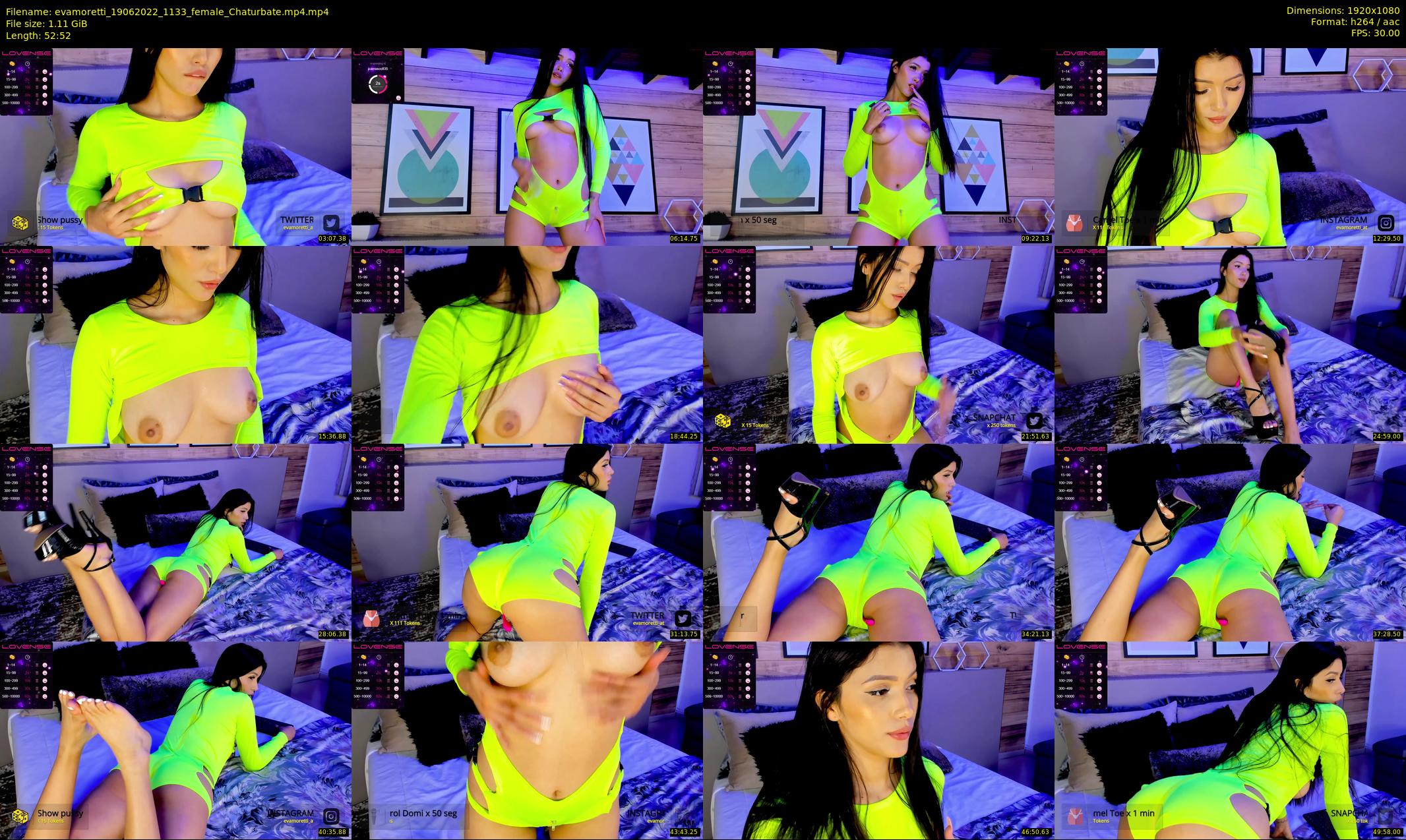 evamoretti — 53 minute Chaturbate female cam show recording, 1080p, Jun 19, 2022