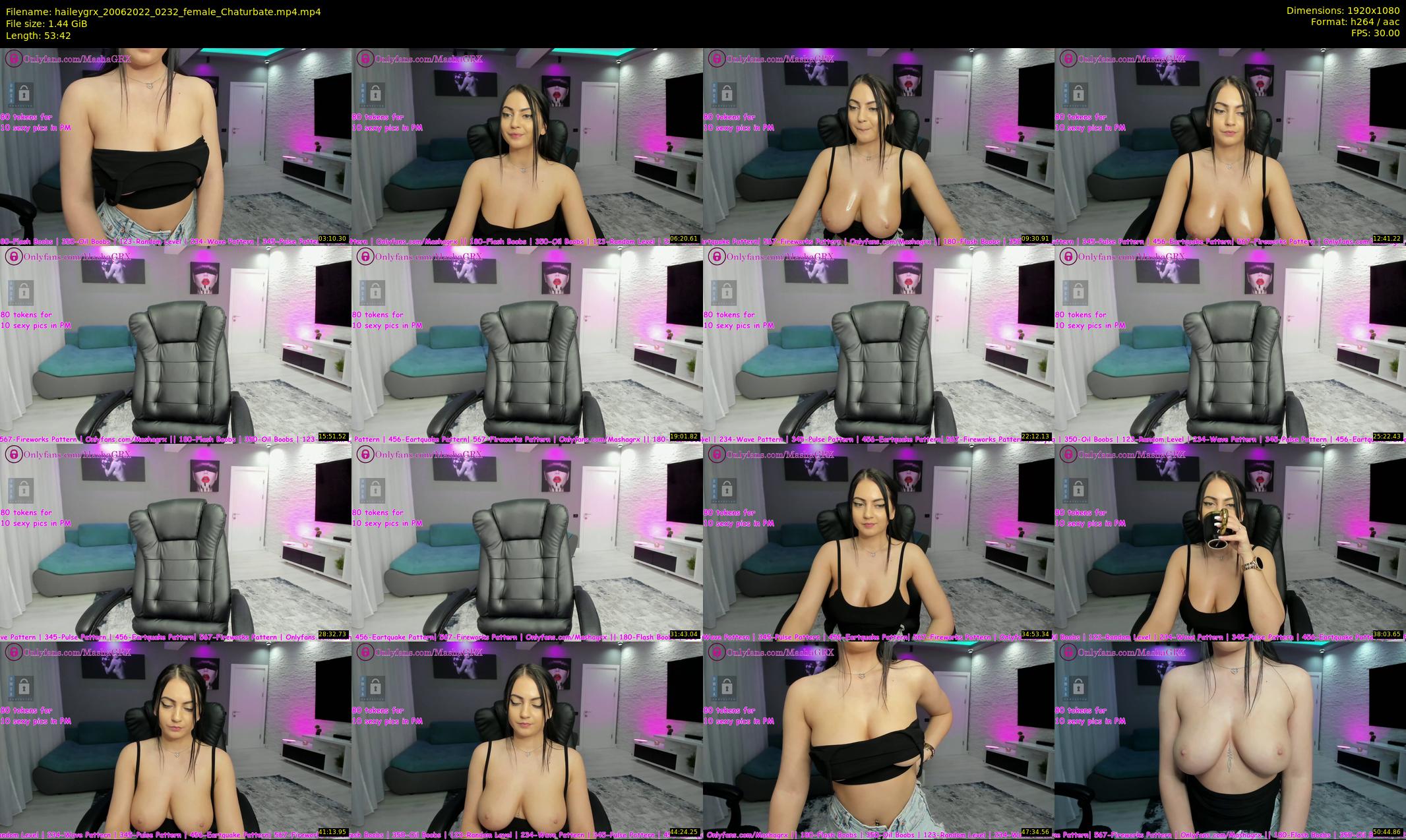 haileygrx — 54 minute Chaturbate female cam show recording, 1080p, Jun 20, 2022