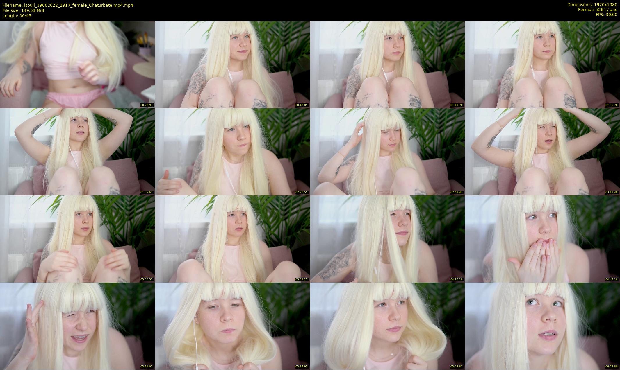 isoull — 7 minute Chaturbate female cam show recording, 1080p, Jun 19, 2022