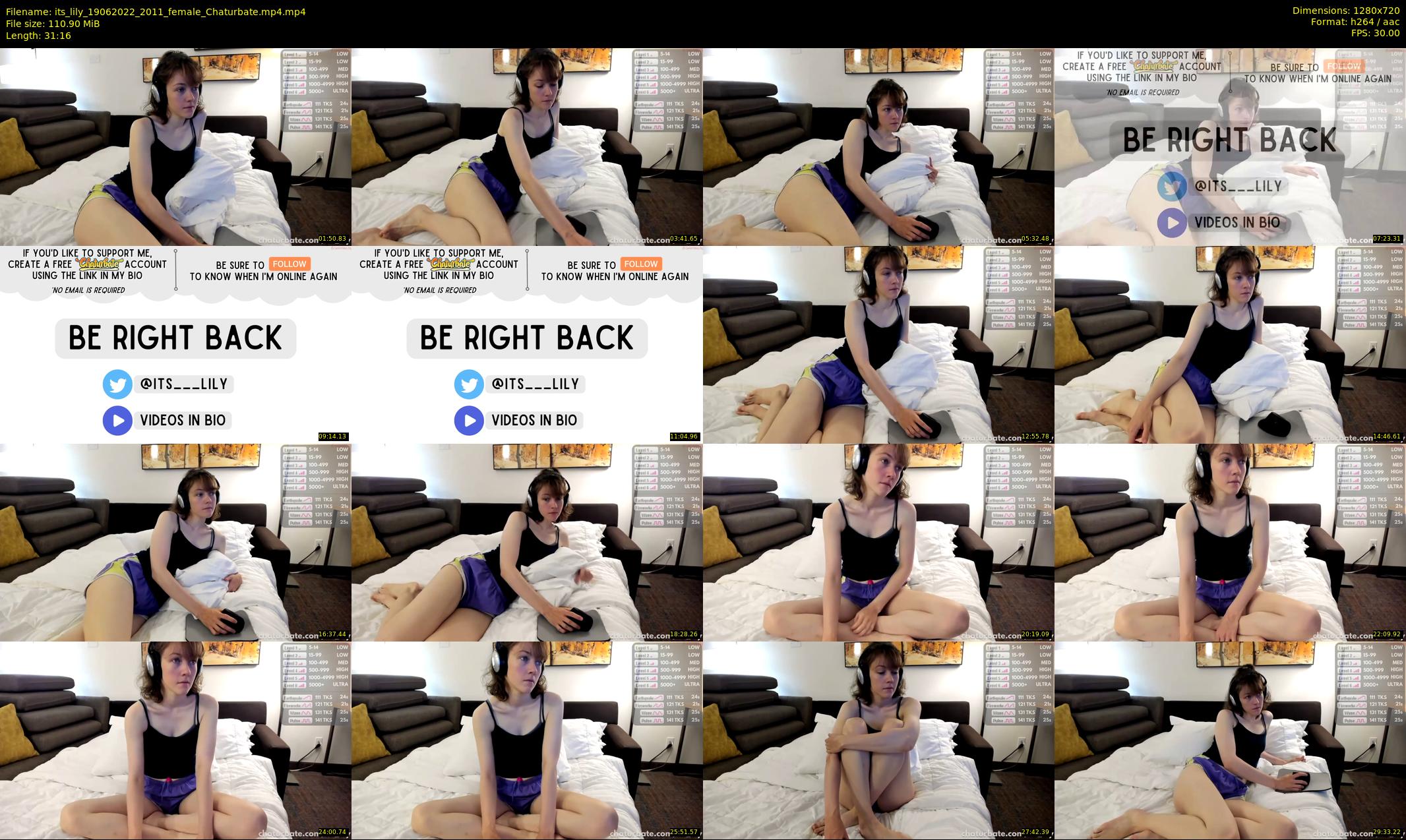 its_lily — 32 minute Chaturbate female cam show recording, 720p, Jun 19, 2022