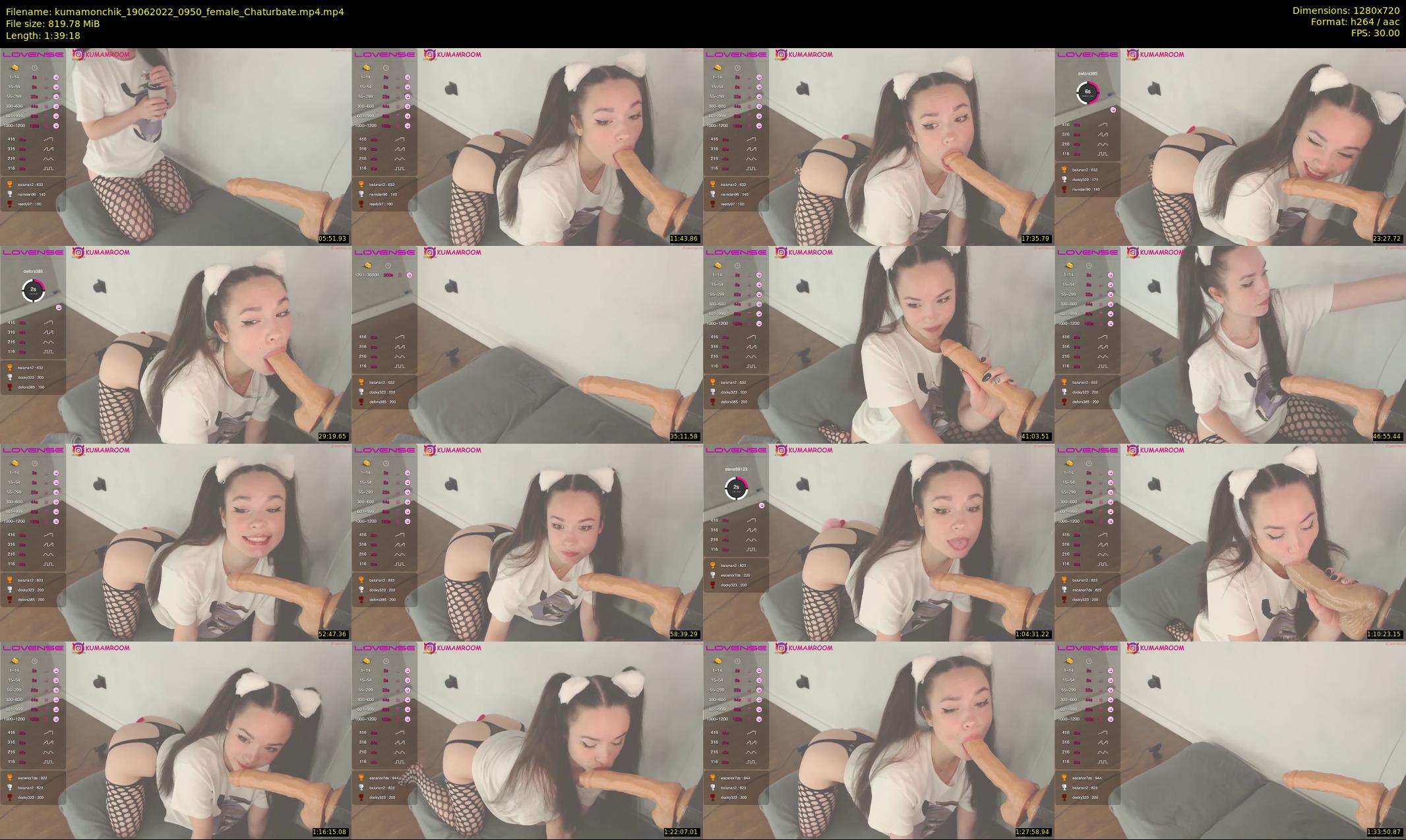 kumamonchik — 100 minute Chaturbate couple cam show recording, 720p, Jun 19, 2022