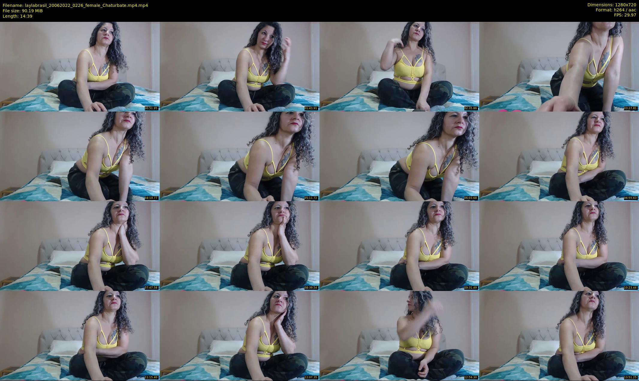 laylabrasil — 15 minute Chaturbate female cam show recording, 720p, Jun 20, 2022