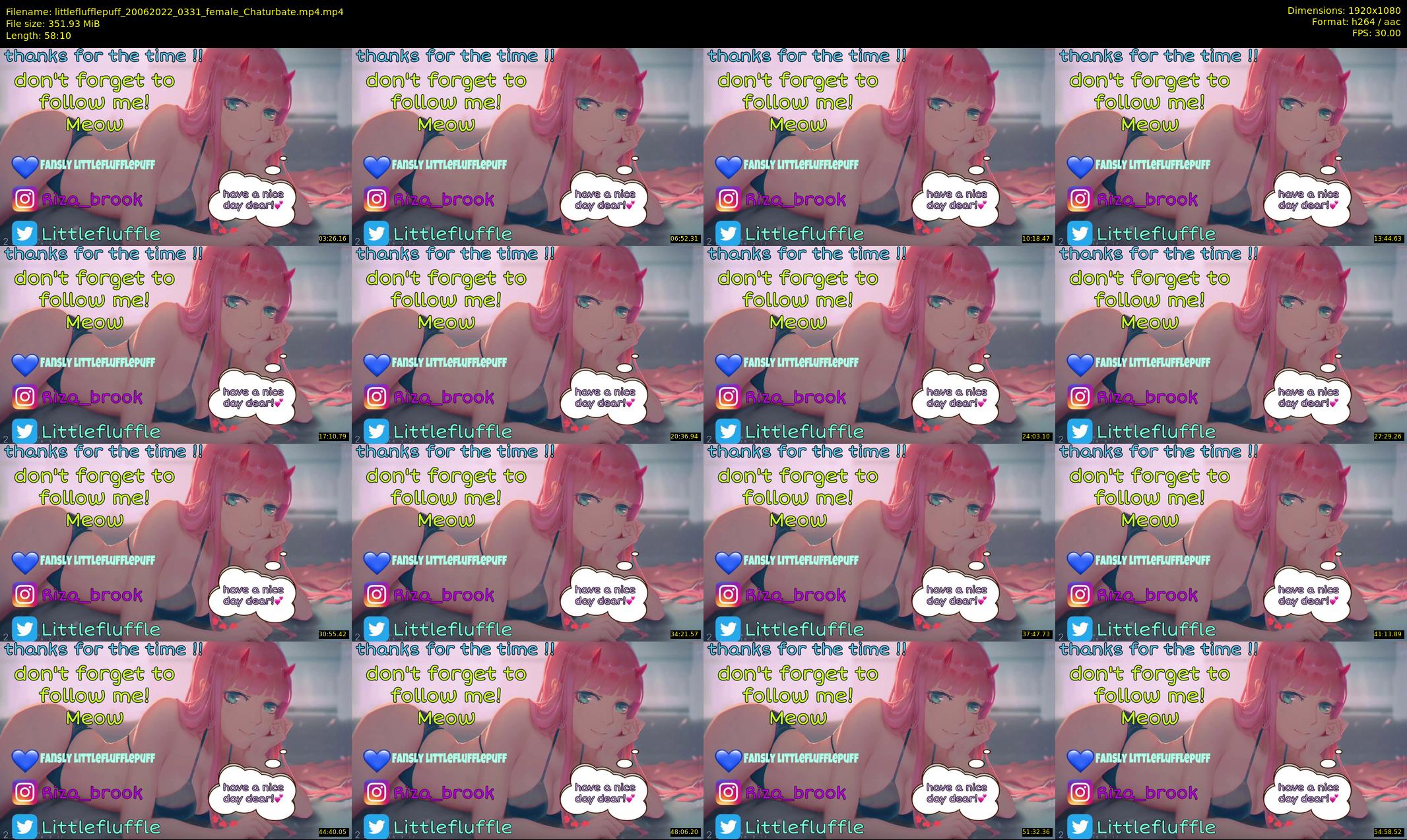 littleflufflepuff — 59 minute Chaturbate female cam show recording, 1080p, Jun 20, 2022