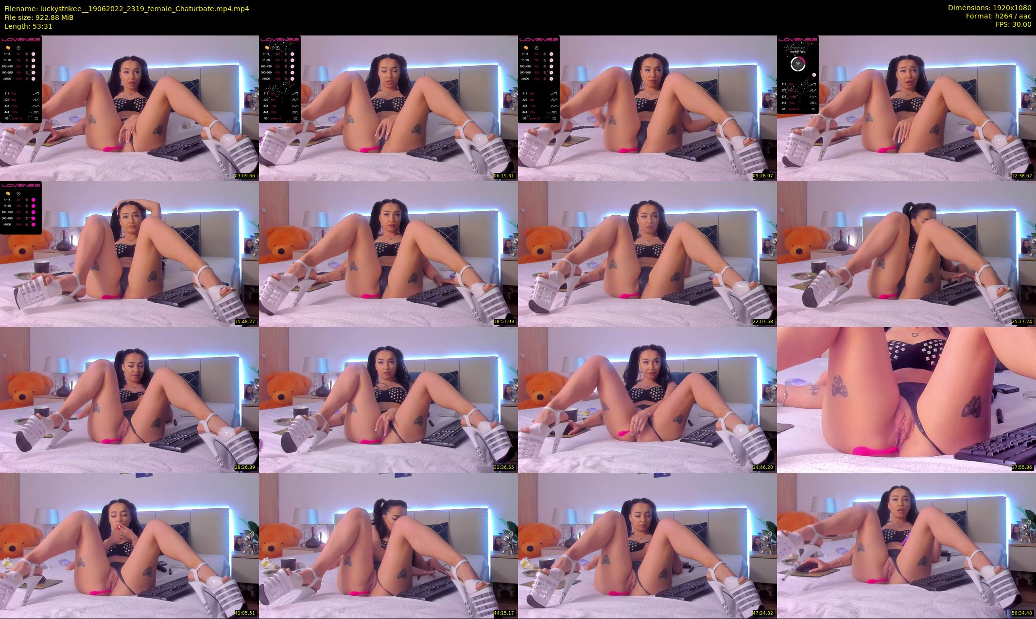 luckystrikee_ — 54 minute Chaturbate female cam show recording, 1080p, Jun 19, 2022