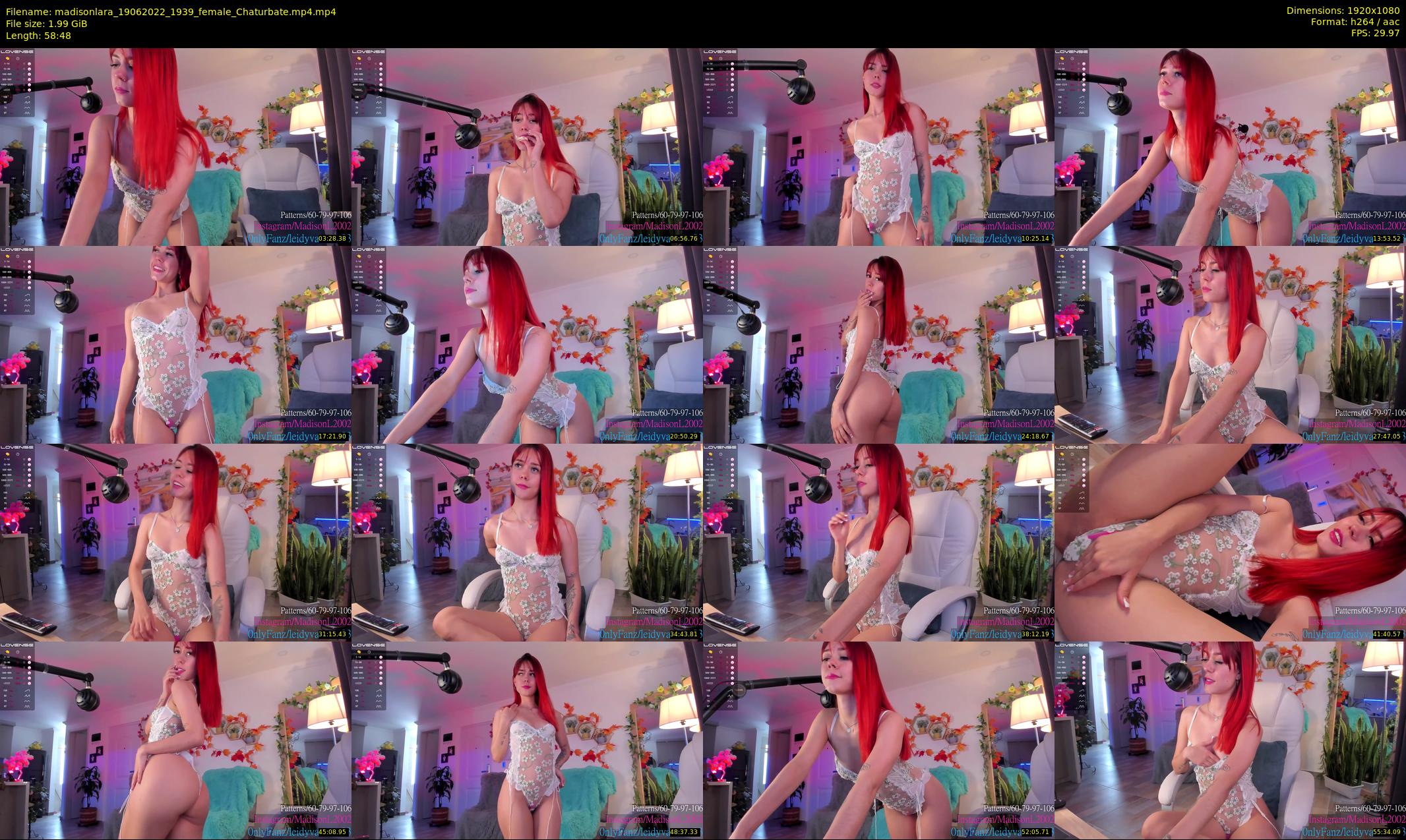 madisonlara — 59 minute Chaturbate female cam show recording, 1080p, Jun 19, 2022