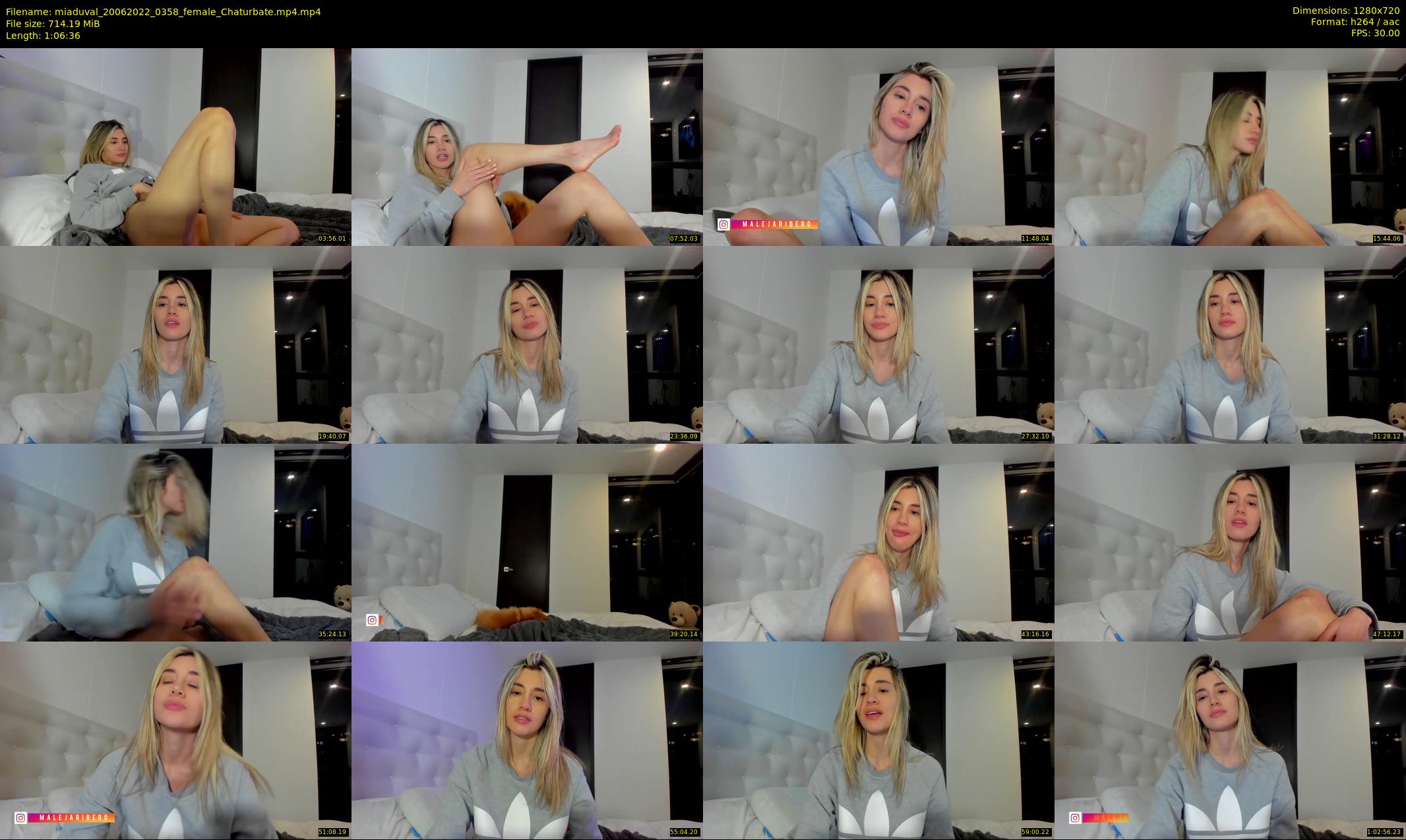 miaduval — 67 minute Chaturbate female cam show recording, 720p, Jun 20, 2022