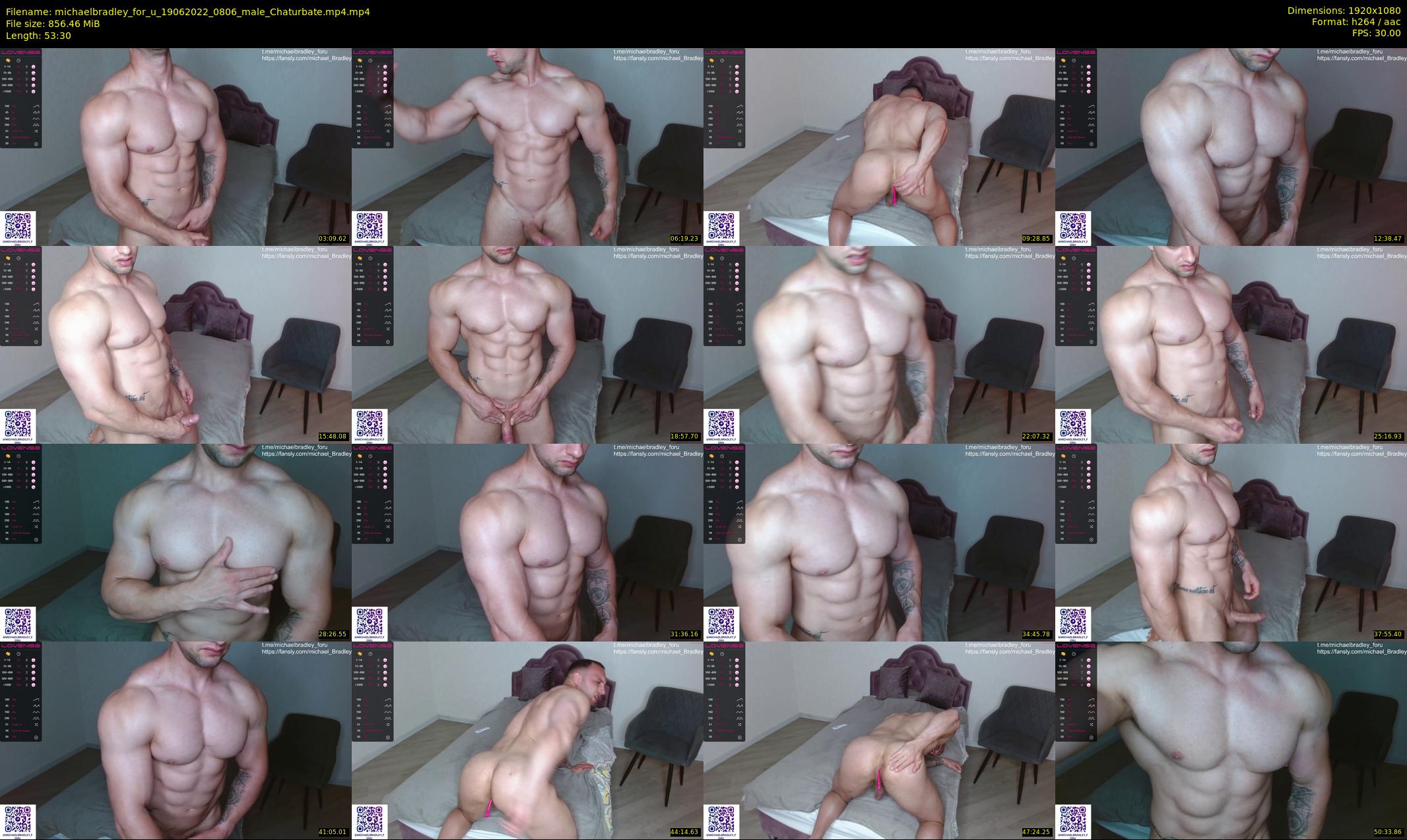 michaelbradley_for_u — 54 minute Chaturbate male cam show recording, 1080p, Jun 19, 2022
