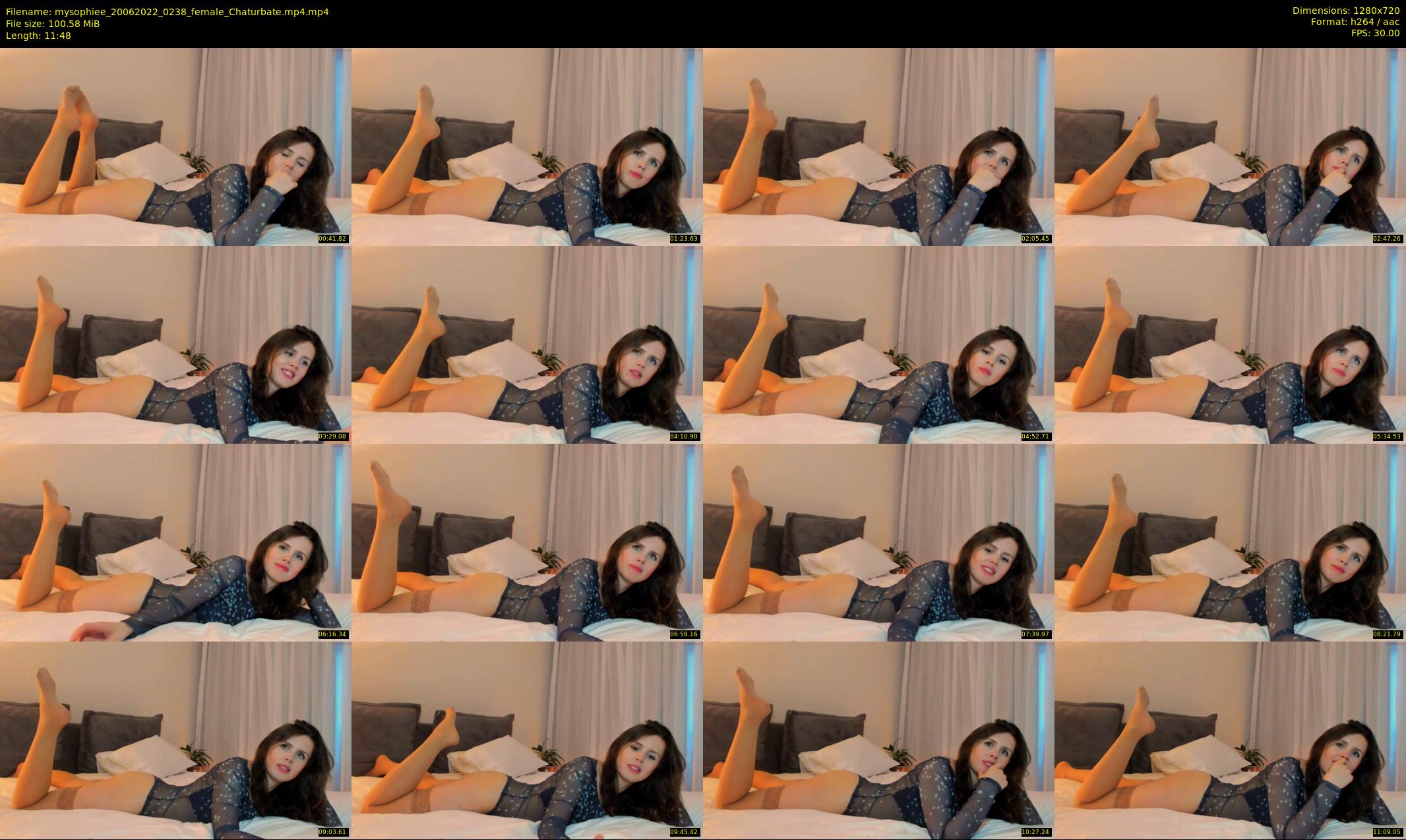 mysophiee — 12 minute Chaturbate female cam show recording, 720p, Jun 20, 2022