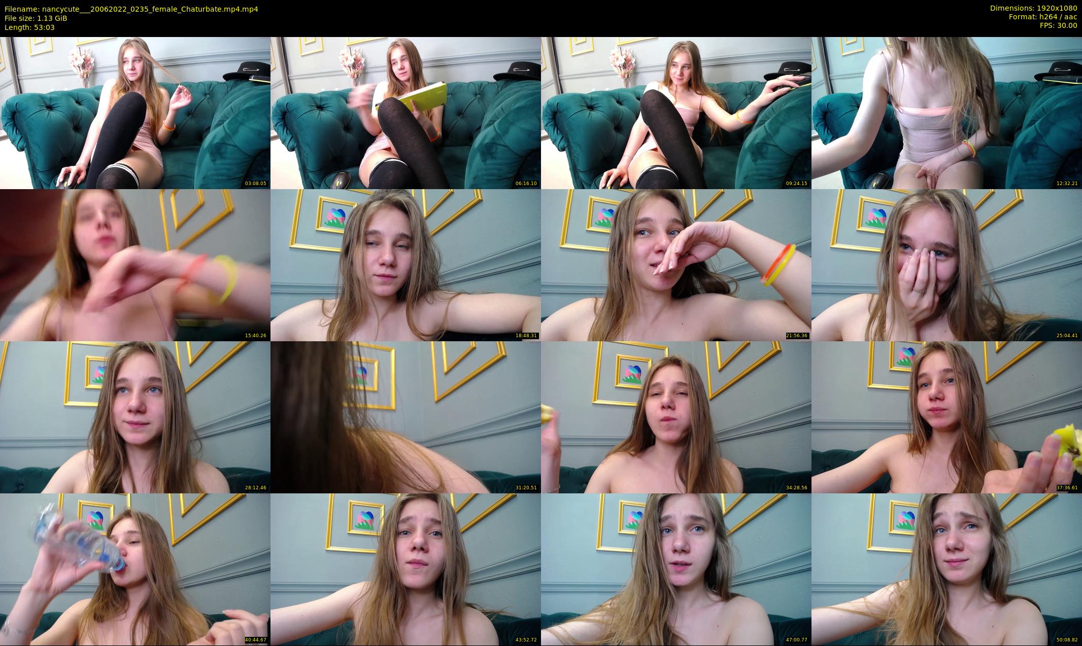 nancycute__ — 54 minute Chaturbate female cam show recording, 1080p, Jun 20, 2022
