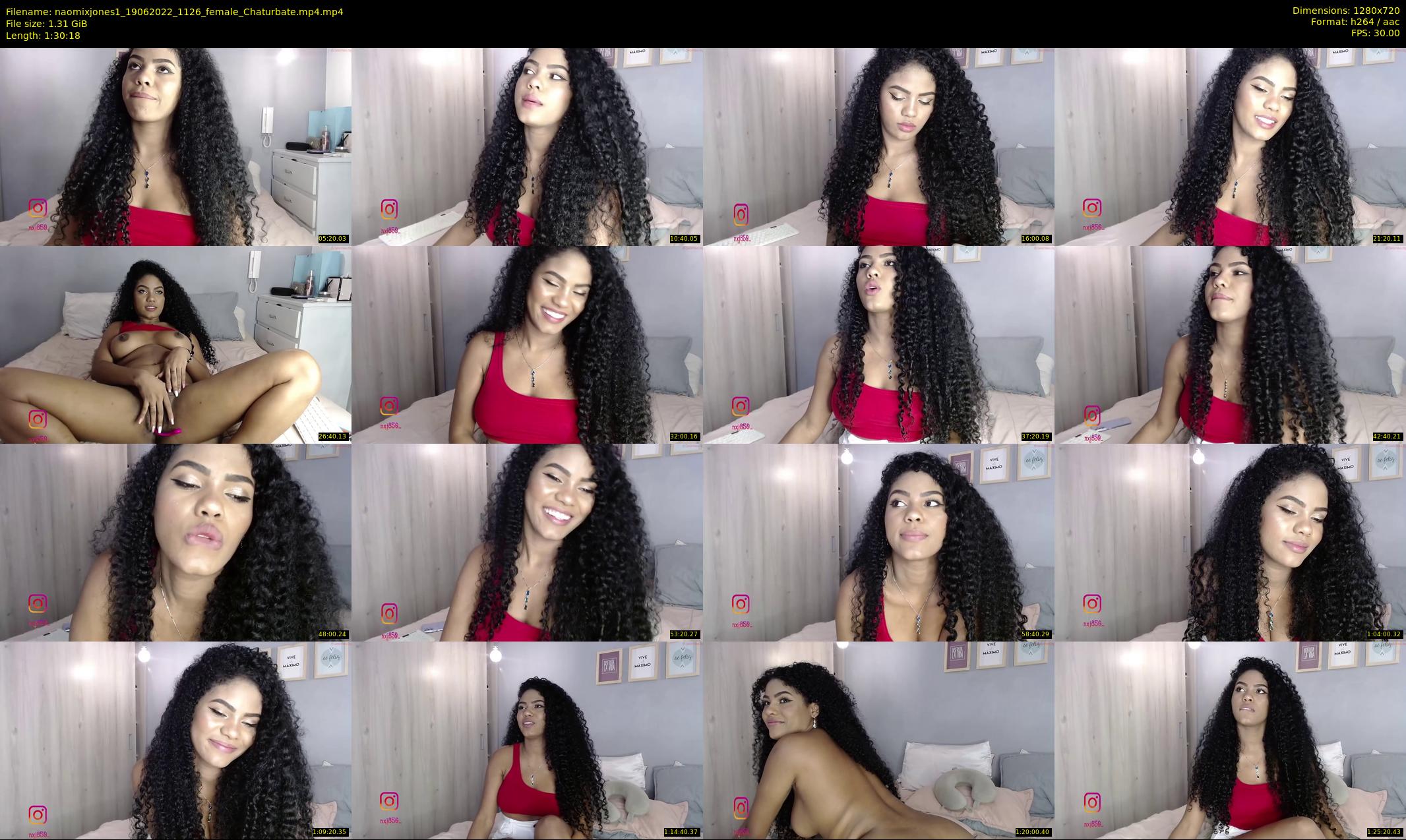 naomixjones1 — 91 minute Chaturbate female cam show recording, 720p, Jun 19, 2022