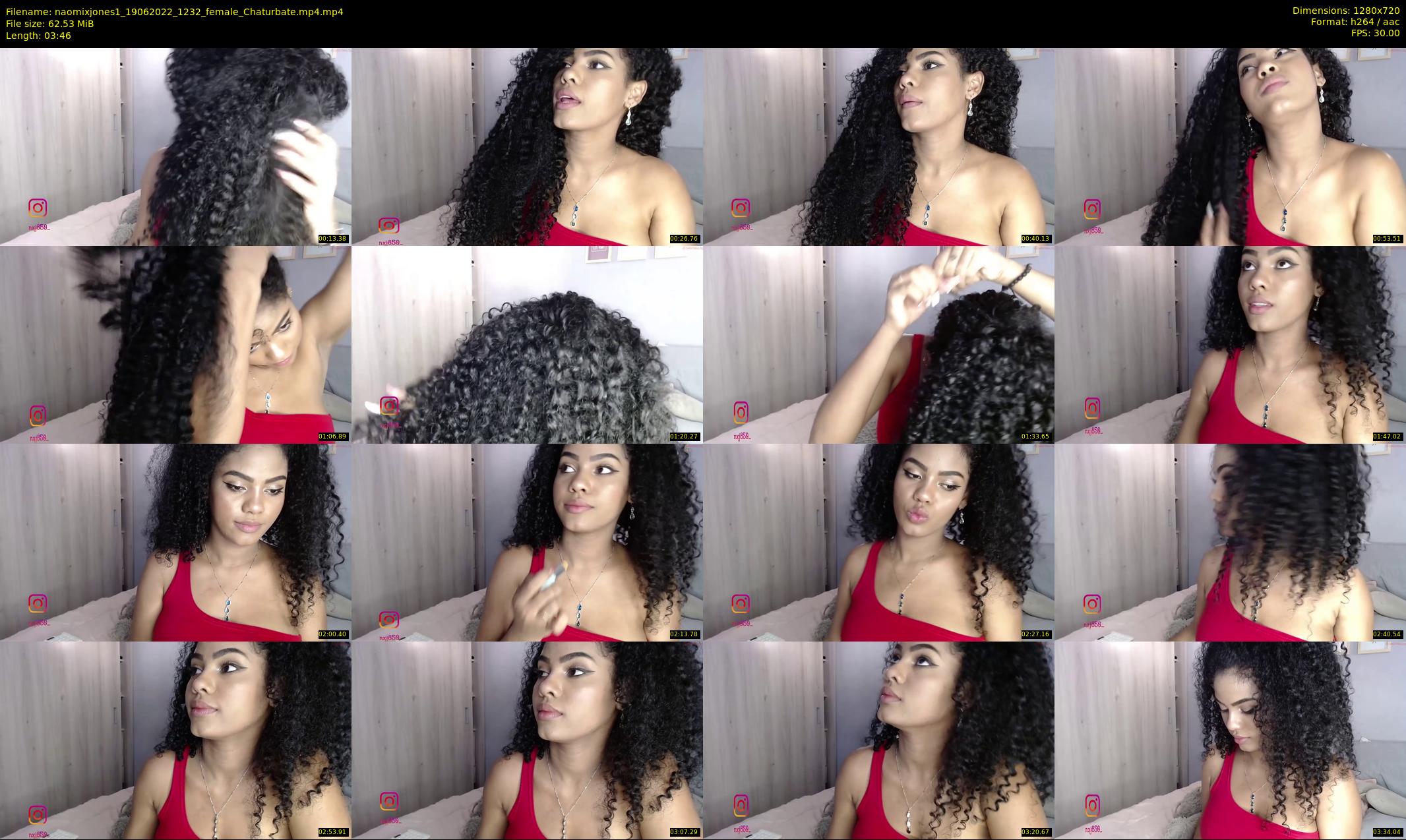 naomixjones1 — 4 minute Chaturbate female cam show recording, 720p, Jun 19, 2022