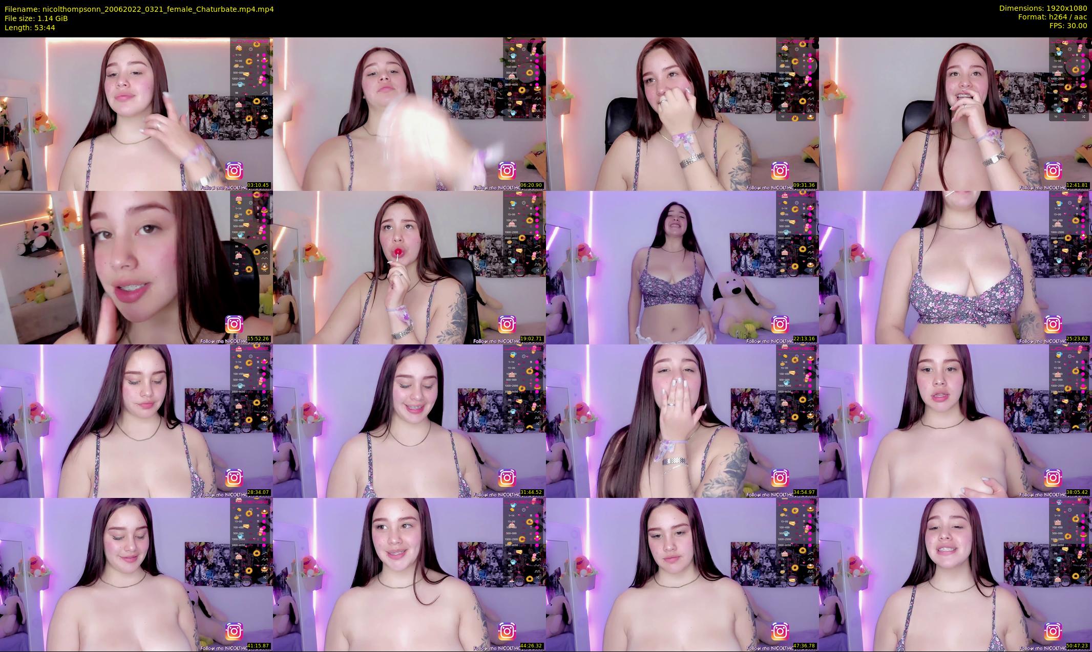 nicolthompsonn — 54 minute Chaturbate female cam show recording, 1080p, Jun 20, 2022