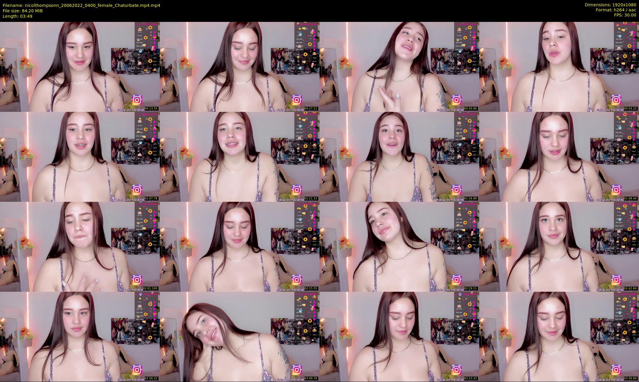 nicolthompsonn — 4 minute Chaturbate female cam show recording, 1080p, Jun 20, 2022