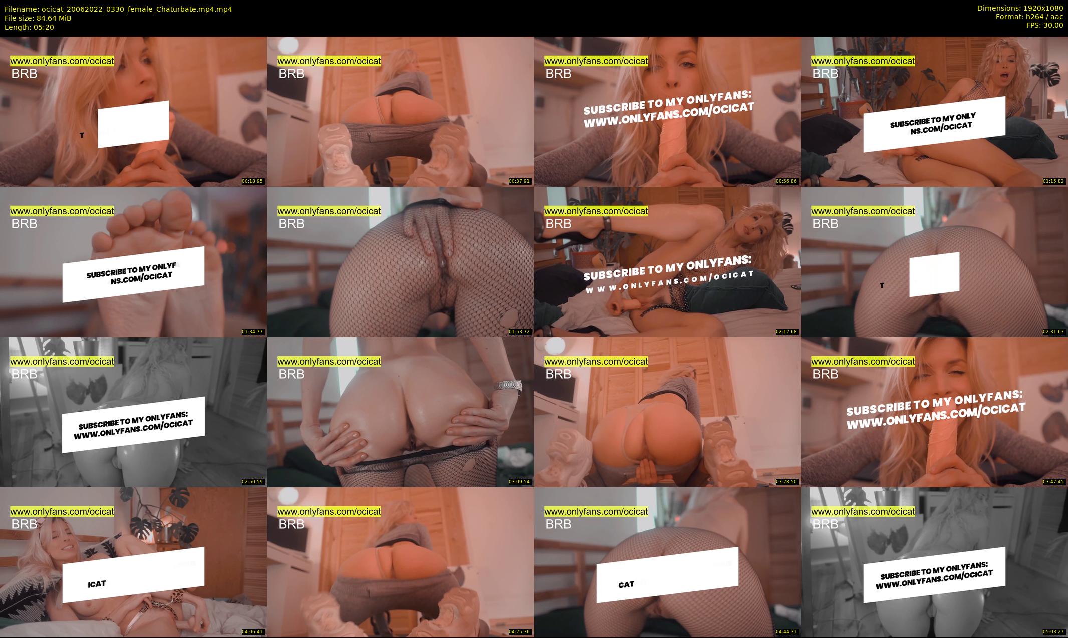 ocicat — 6 minute Chaturbate female cam show recording, 1080p, Jun 20, 2022
