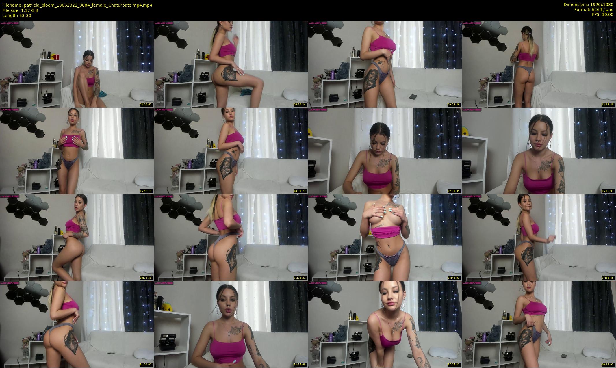 patricia_bloom — 54 minute Chaturbate female cam show recording, 1080p, Jun 19, 2022