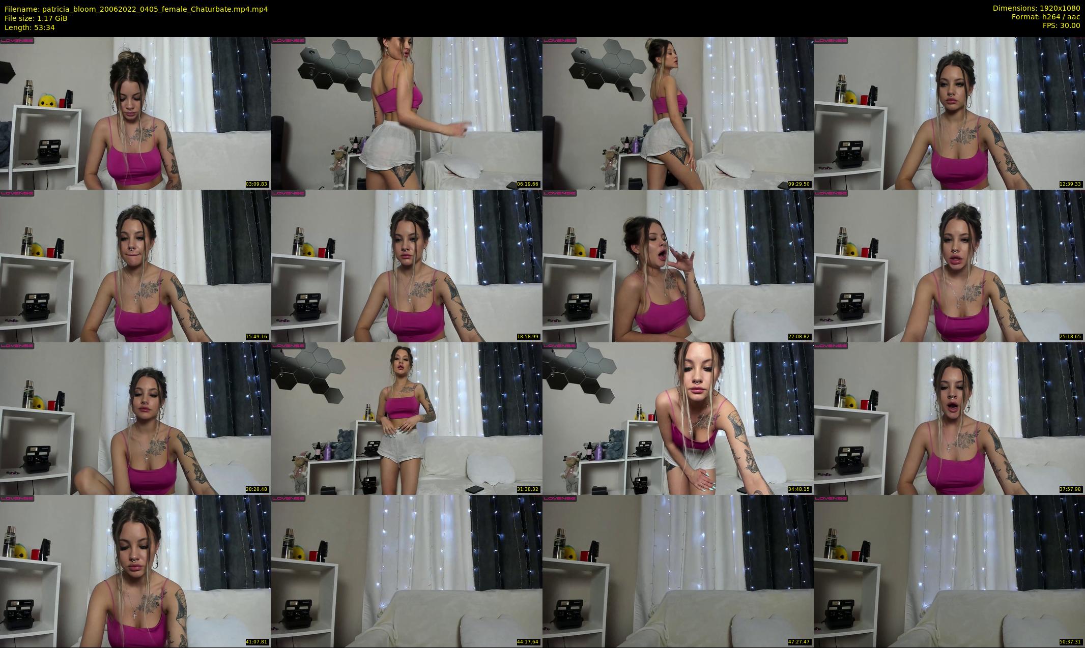 patricia_bloom — 54 minute Chaturbate female cam show recording, 1080p, Jun 20, 2022