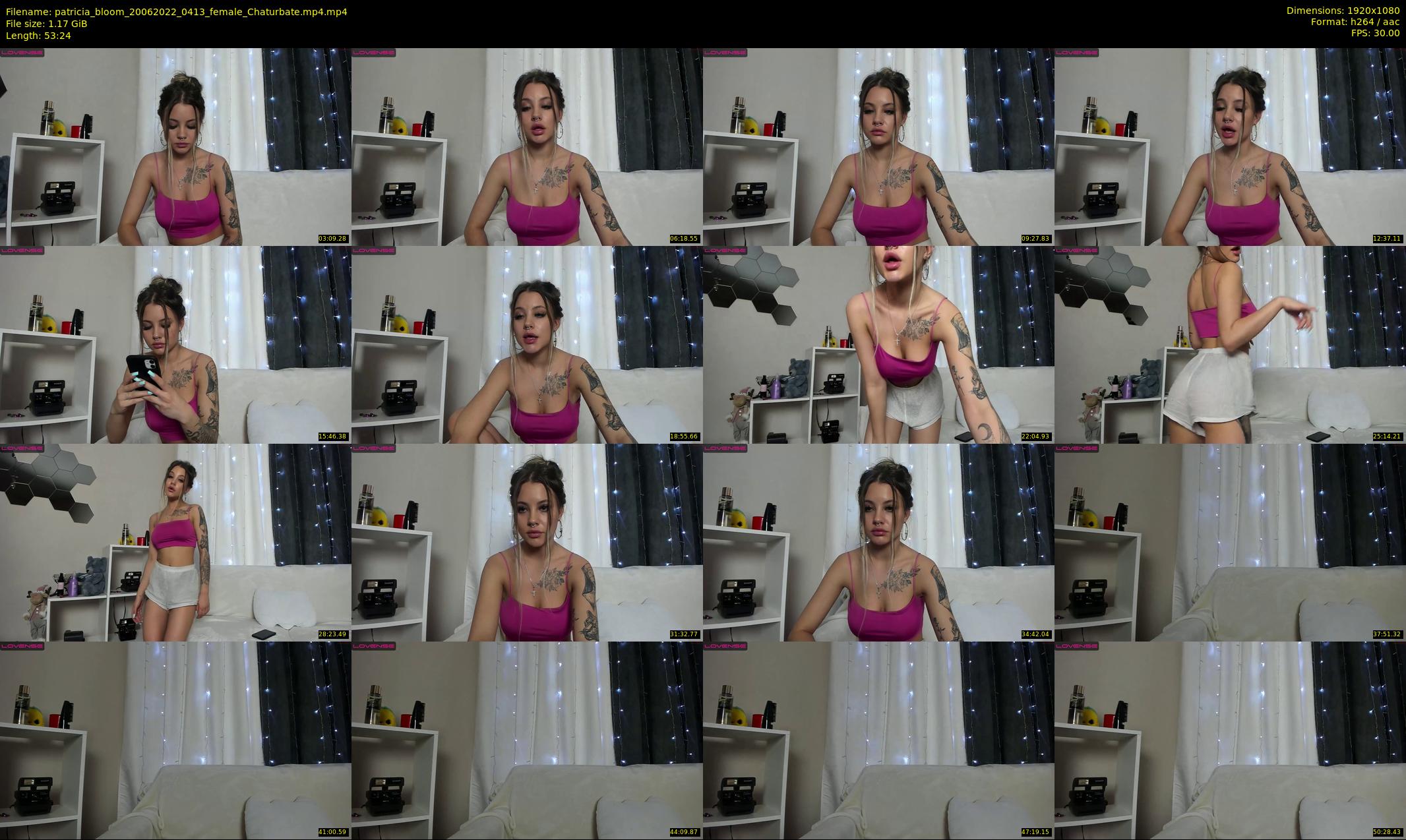 patricia_bloom — 54 minute Chaturbate female cam show recording, 1080p, Jun 20, 2022