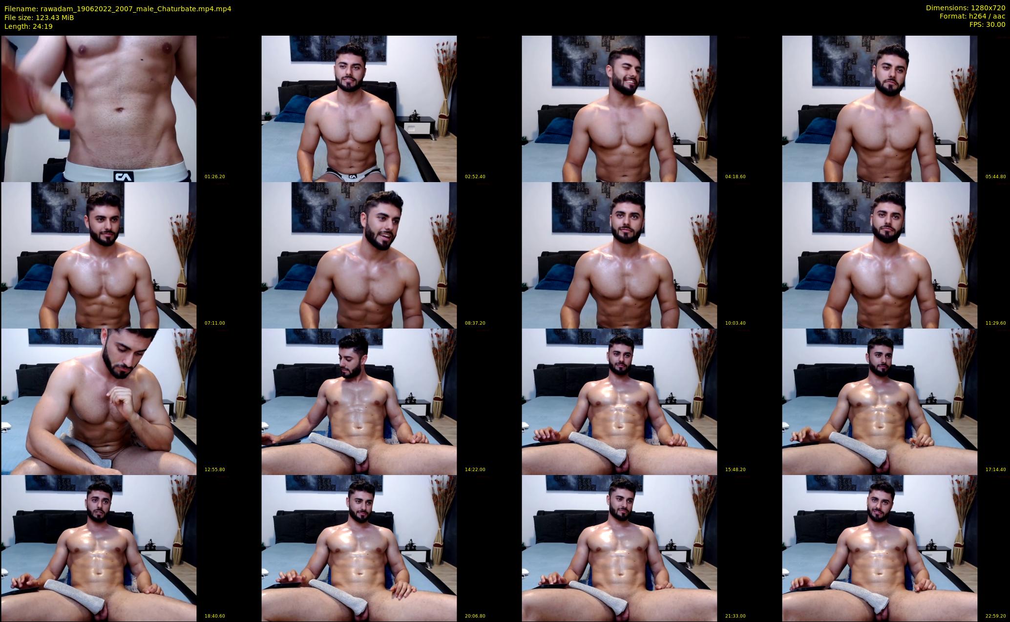 rawadam — 25 minute Chaturbate male cam show recording, 720p, Jun 19, 2022