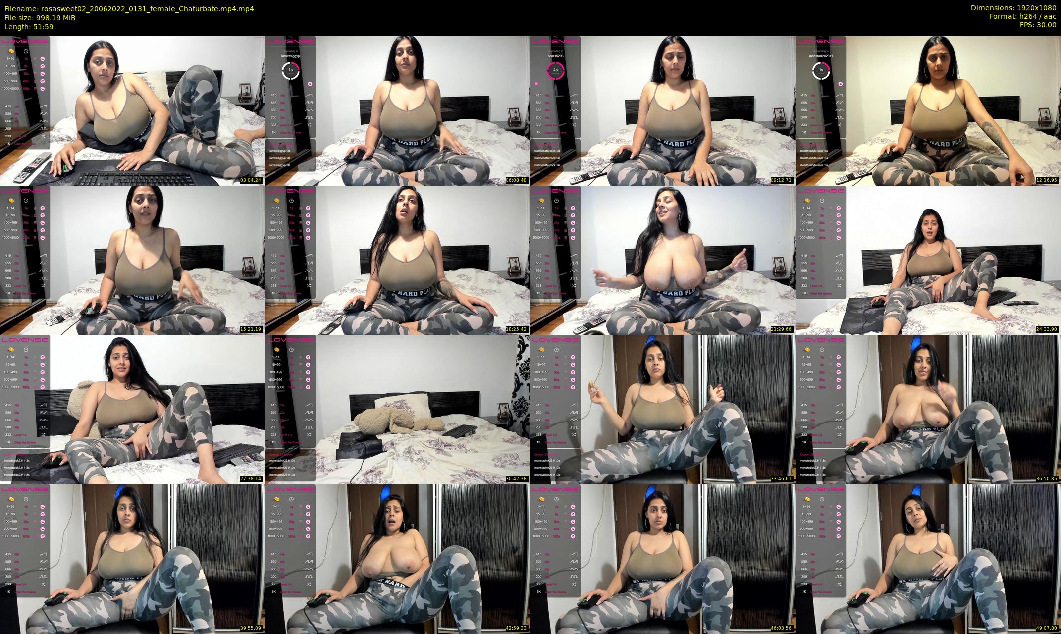 rosasweet02 — 52 minute Chaturbate female cam show recording, 1080p, Jun 20, 2022