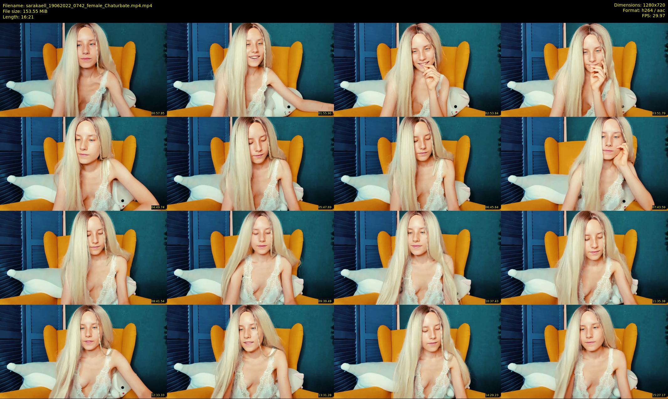 sarakaell — 17 minute Chaturbate female cam show recording, 720p, Jun 19, 2022