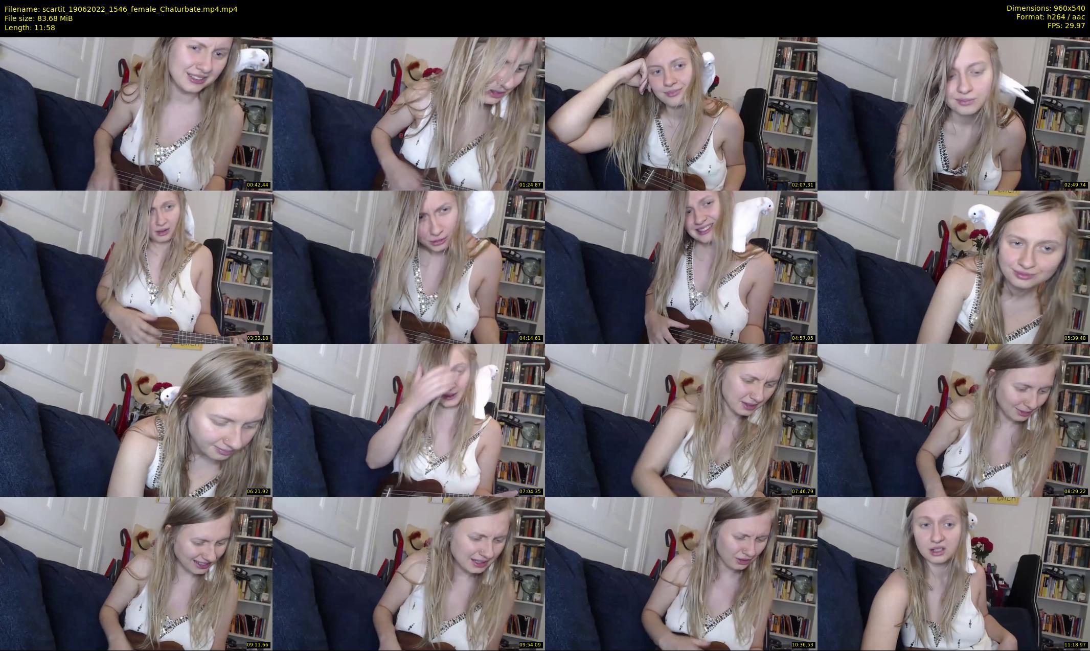 scartit — 12 minute Chaturbate female cam show recording, 480p, Jun 19, 2022