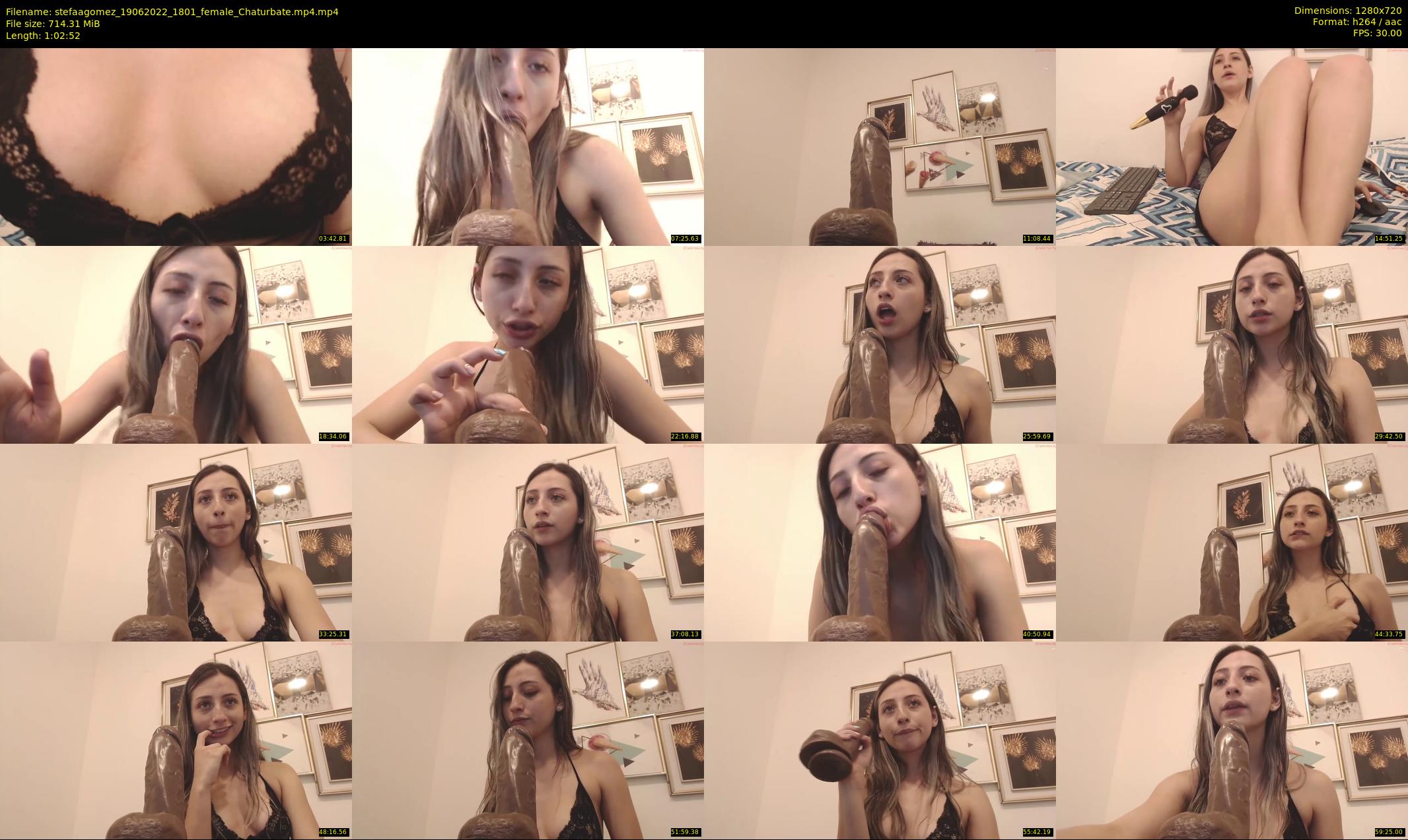 stefaagomez — 63 minute Chaturbate female cam show recording, 720p, Jun 19, 2022