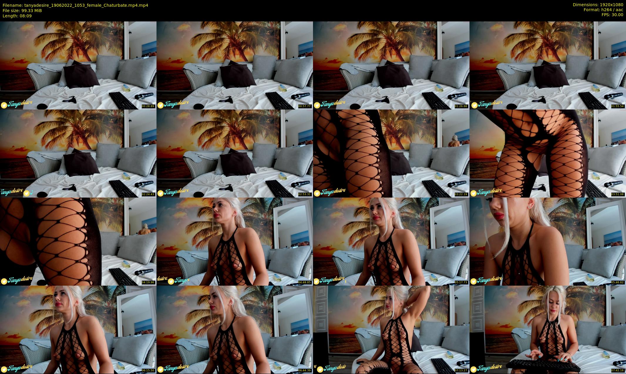 tanyadesire — 9 minute Chaturbate female cam show recording, 1080p, Jun 19, 2022