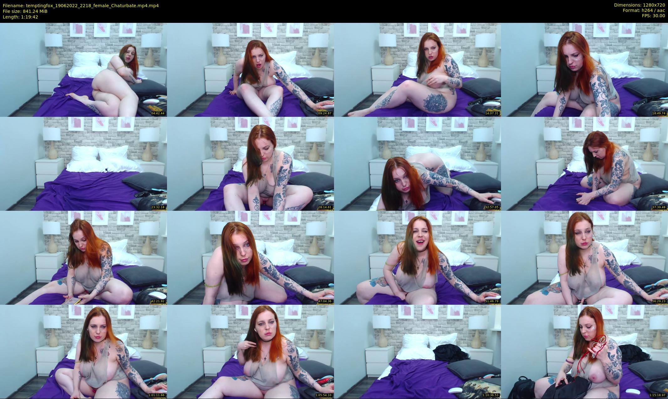 temptingfox — 80 minute Chaturbate female cam show recording, 720p, Jun 19, 2022