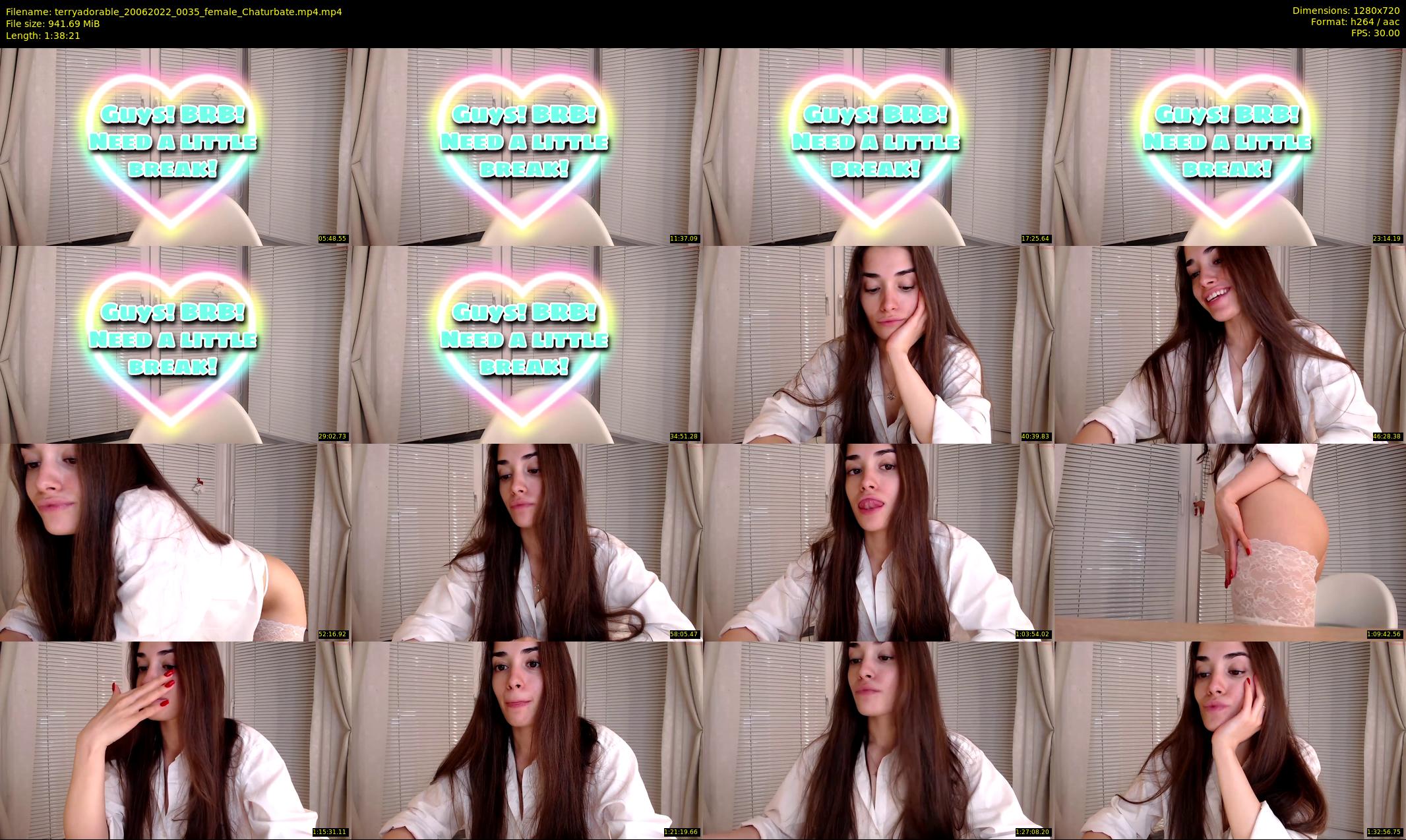 terryadorable — 99 minute Chaturbate female cam show recording, 720p, Jun 20, 2022