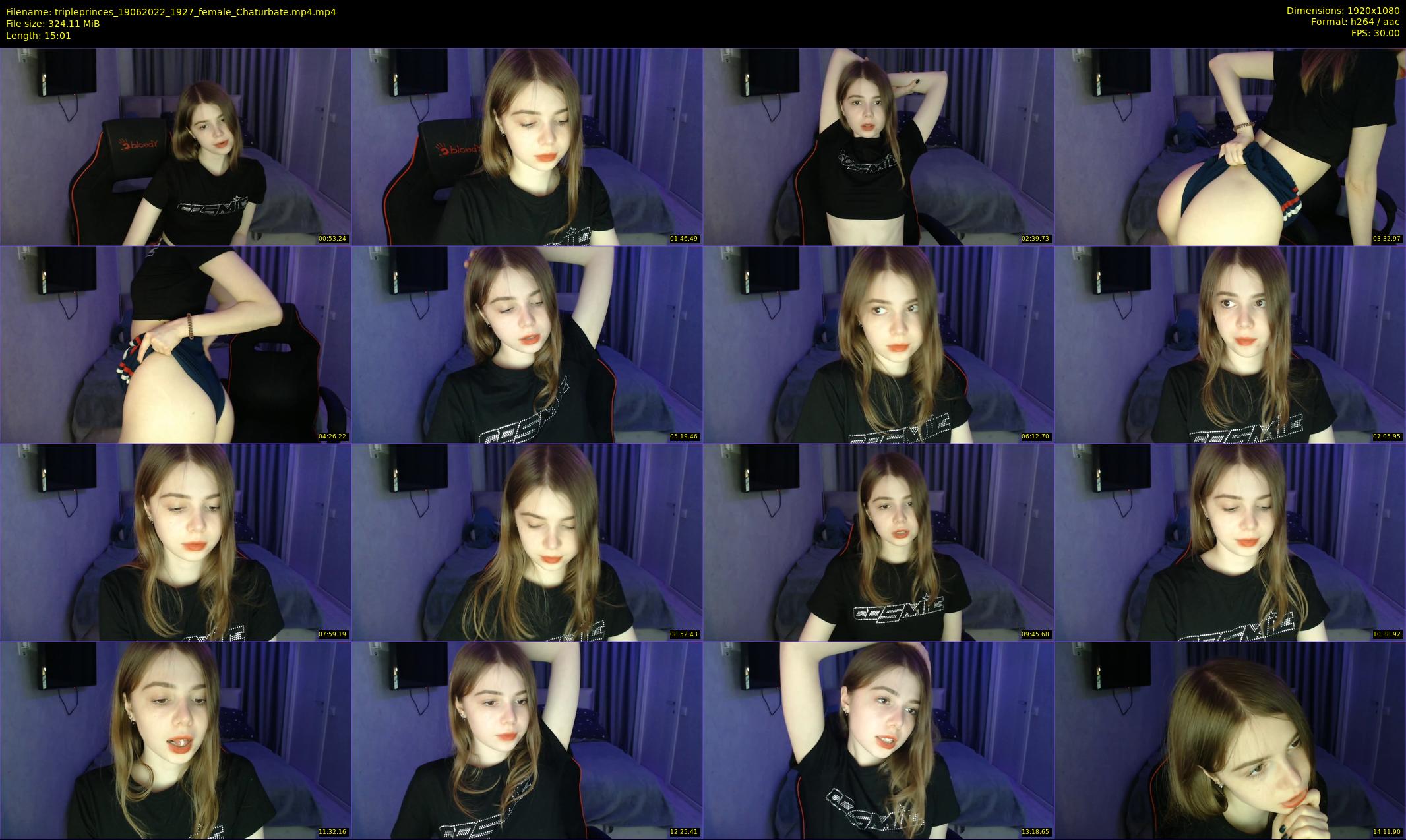 tripleprinces — 16 minute Chaturbate female cam show recording, 1080p, Jun 19, 2022