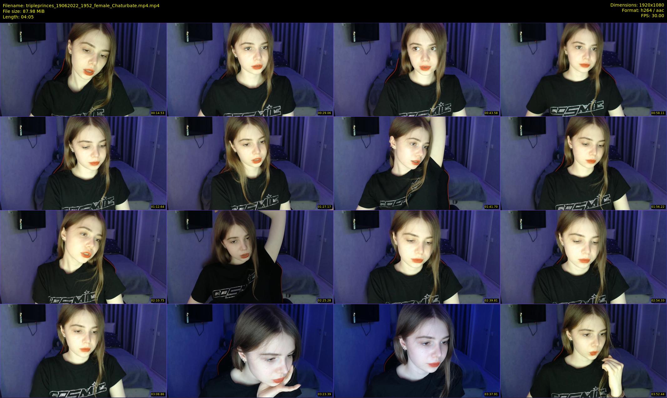 tripleprinces — 5 minute Chaturbate female cam show recording, 1080p, Jun 19, 2022