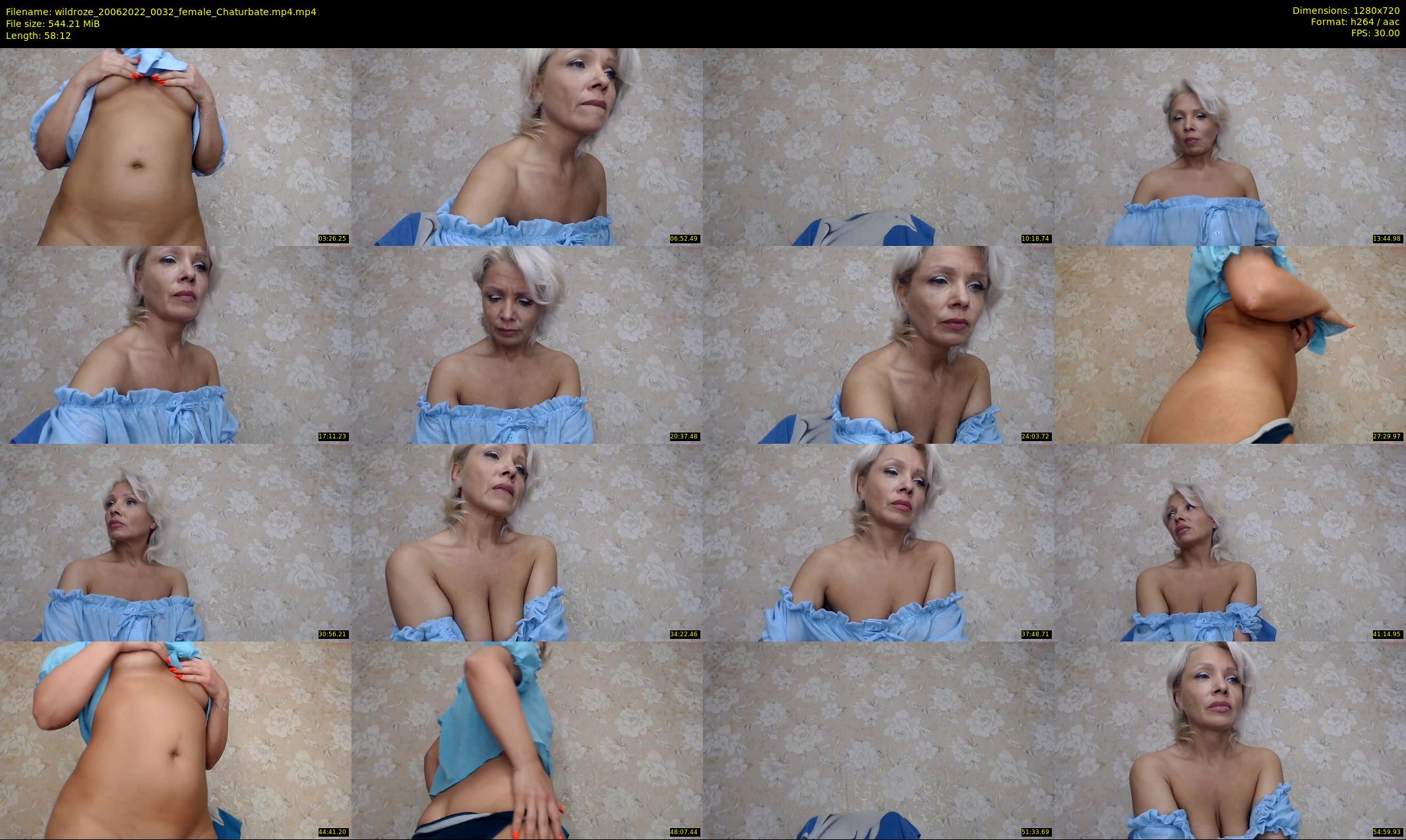wildroze — 59 minute Chaturbate female cam show recording, 720p, Jun 20, 2022