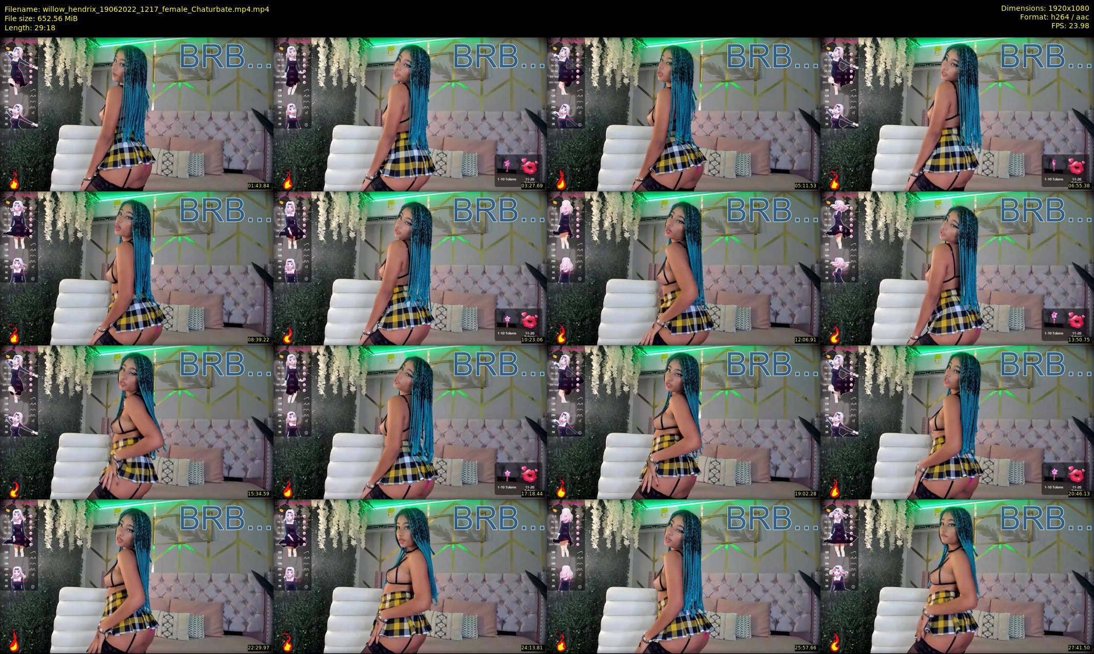 willow_hendrix — 30 minute Chaturbate female cam show recording, 1080p, Jun 19, 2022