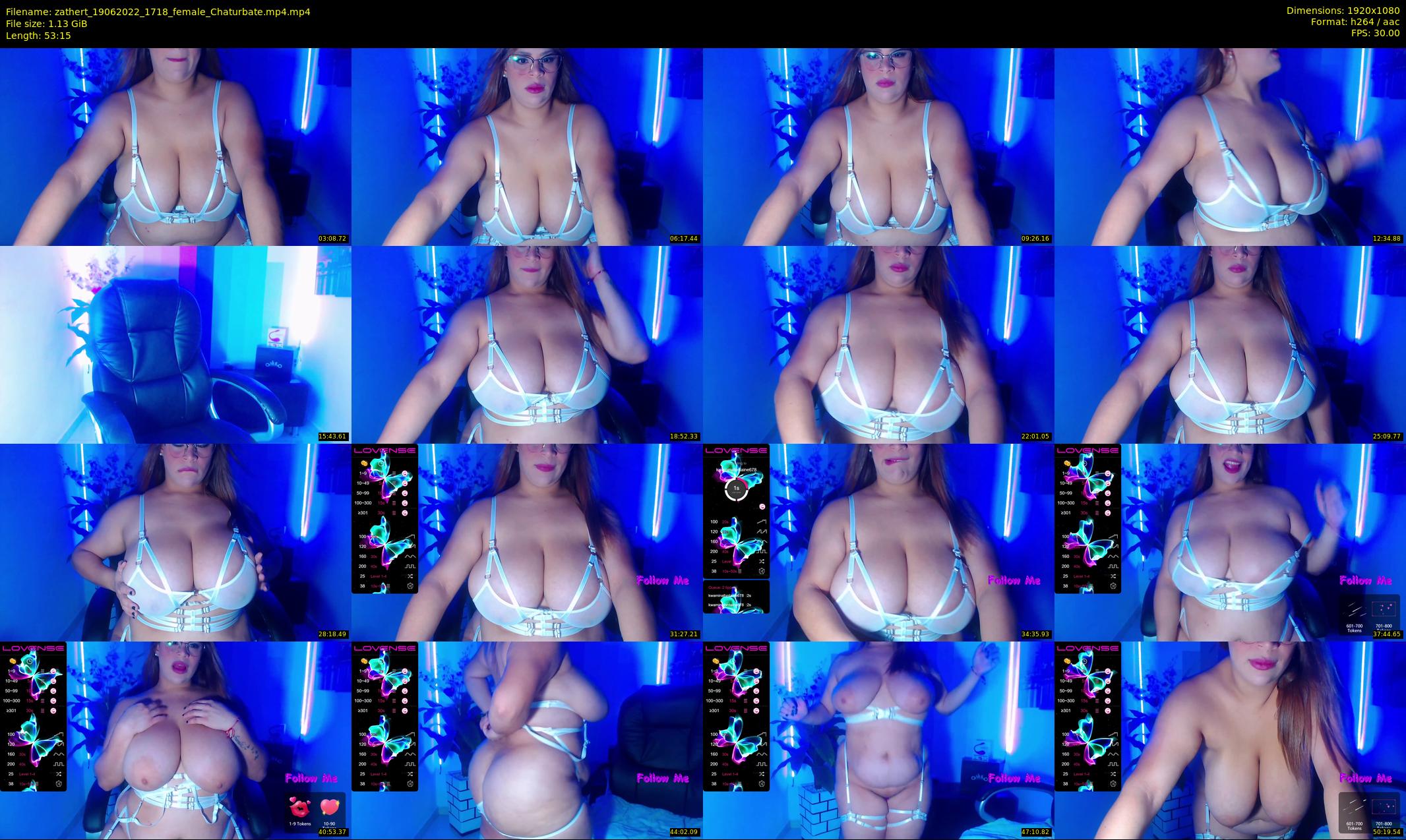 zathert — 54 minute Chaturbate female cam show recording, 1080p, Jun 19, 2022