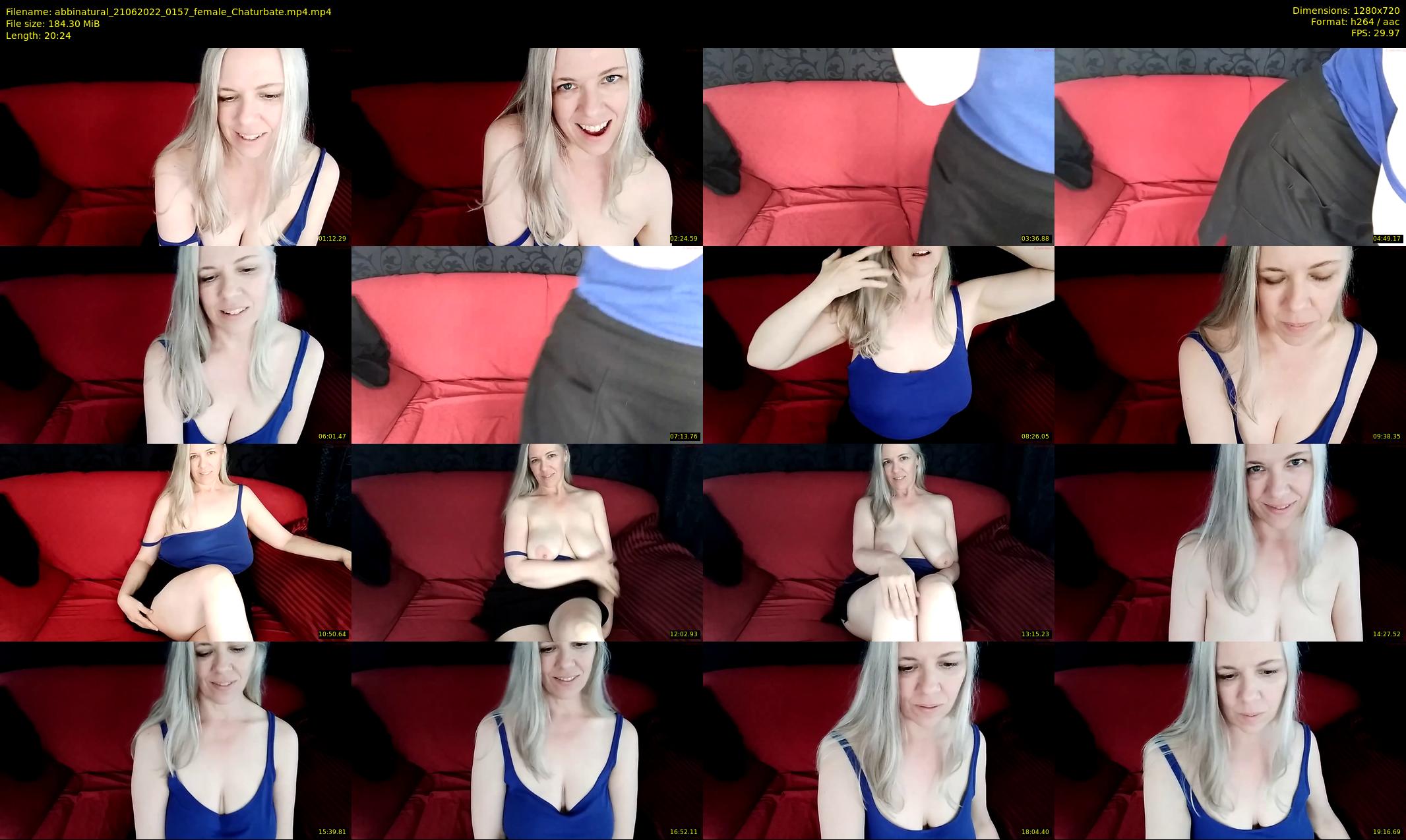 abbinatural — 21 minute Chaturbate female cam show recording, 720p, Jun 21, 2022
